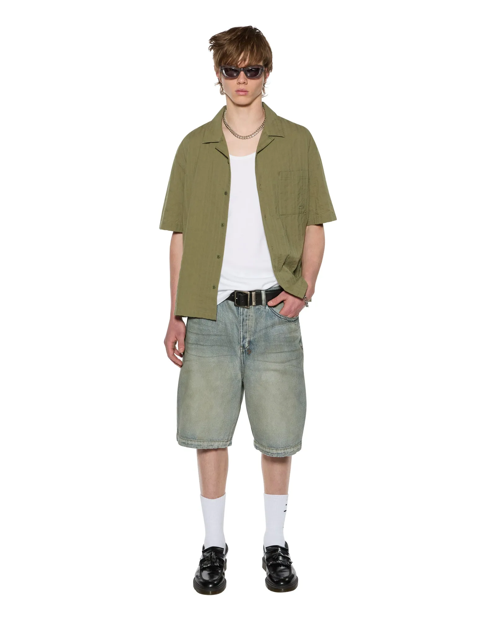 Foldable style 1999 DINER SS SHIRT KHAKI