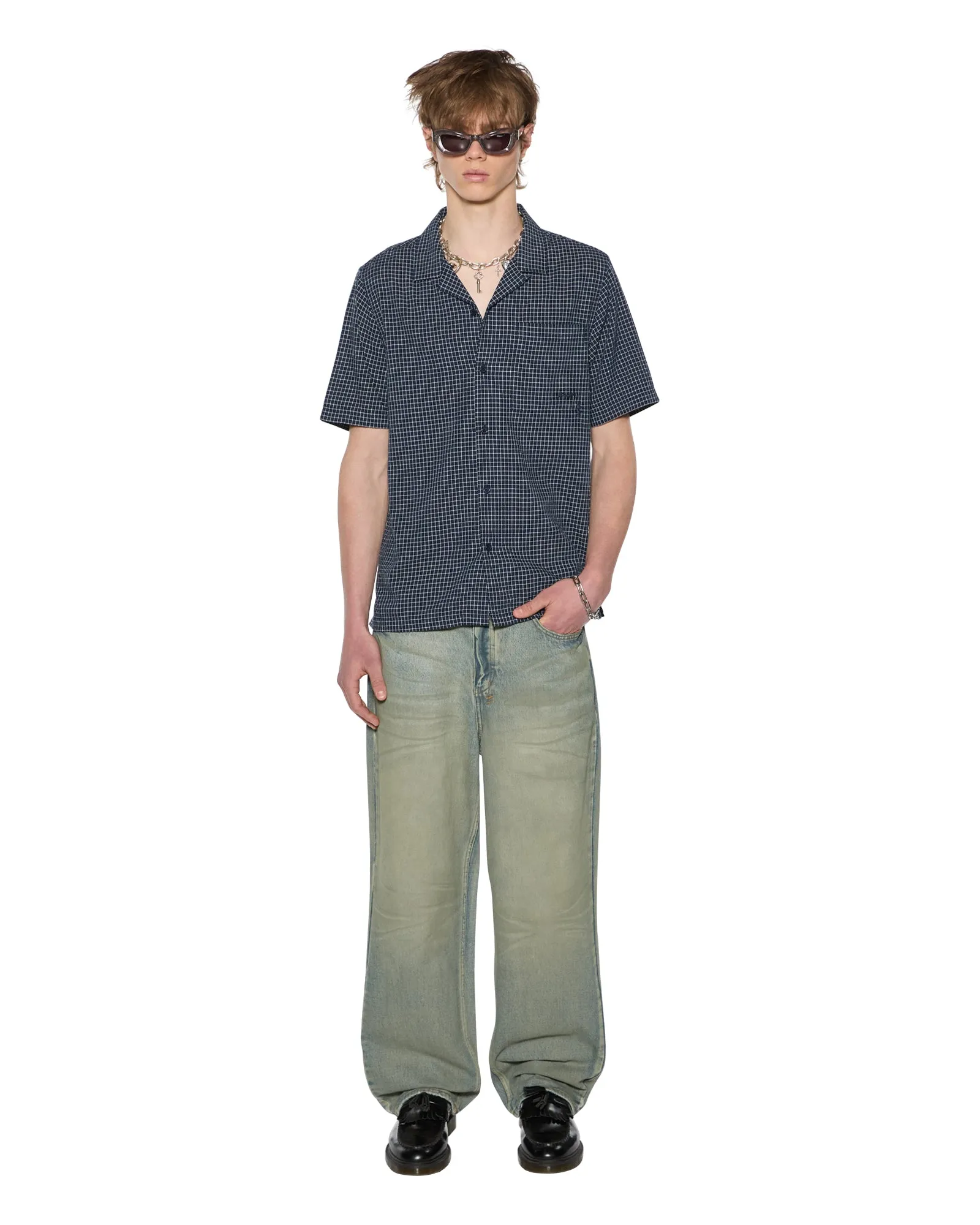 WaterResistantFinish 1999 DINER SS SHIRT NAVY