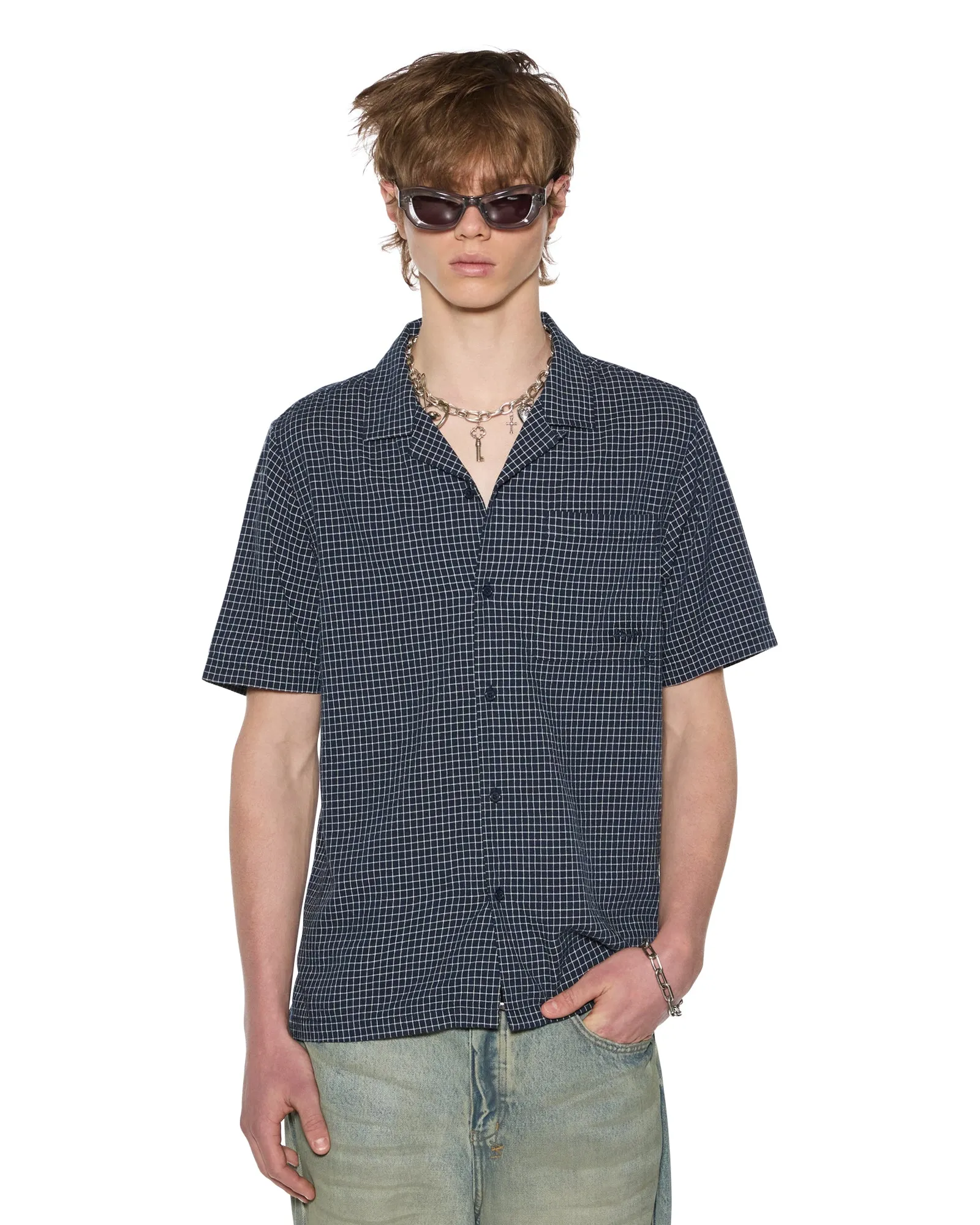 Skinny Fit All Day Comfort 1999 DINER SS SHIRT NAVY