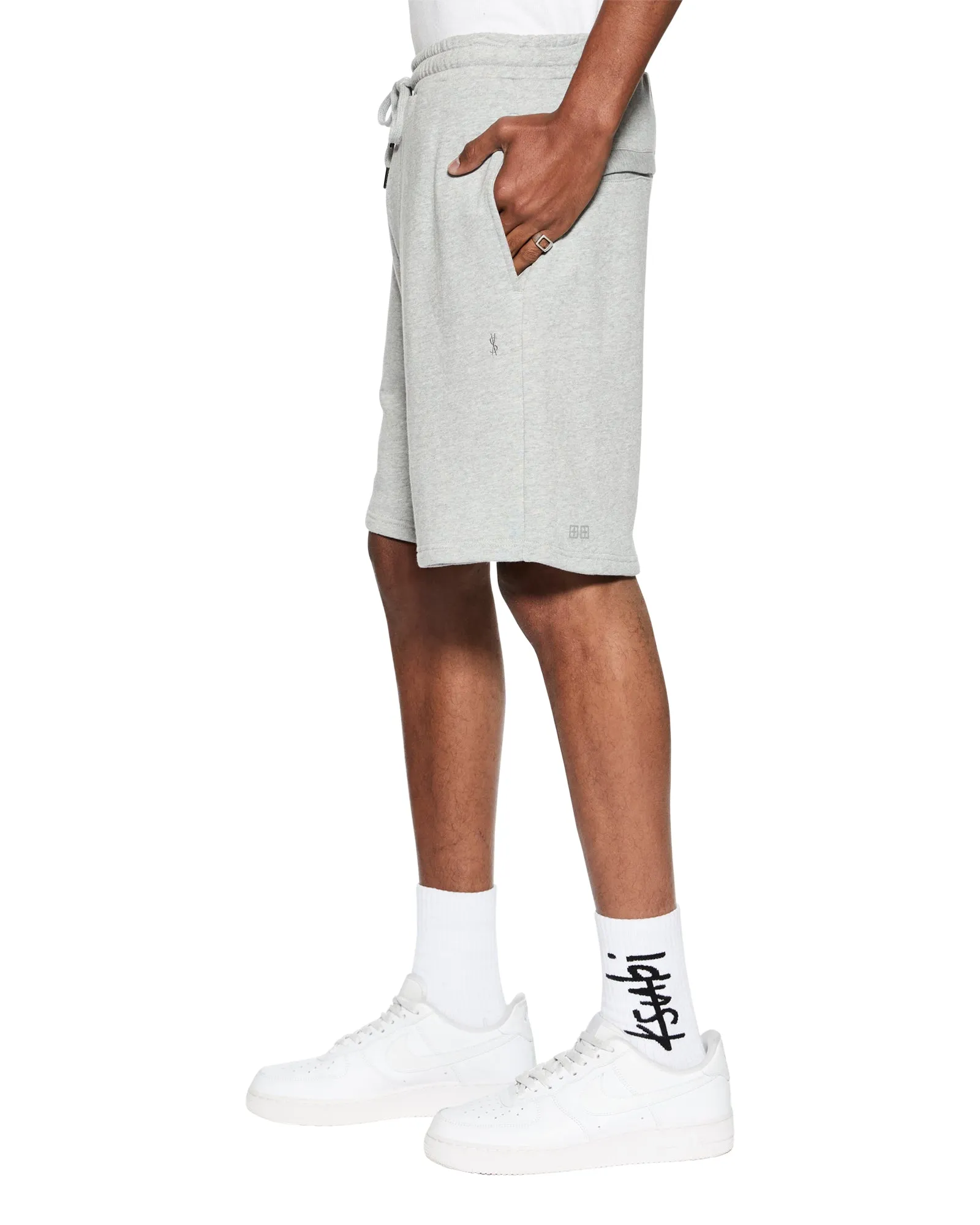 slim fit 4 X 4 TRAK SHORT GREY MARLE