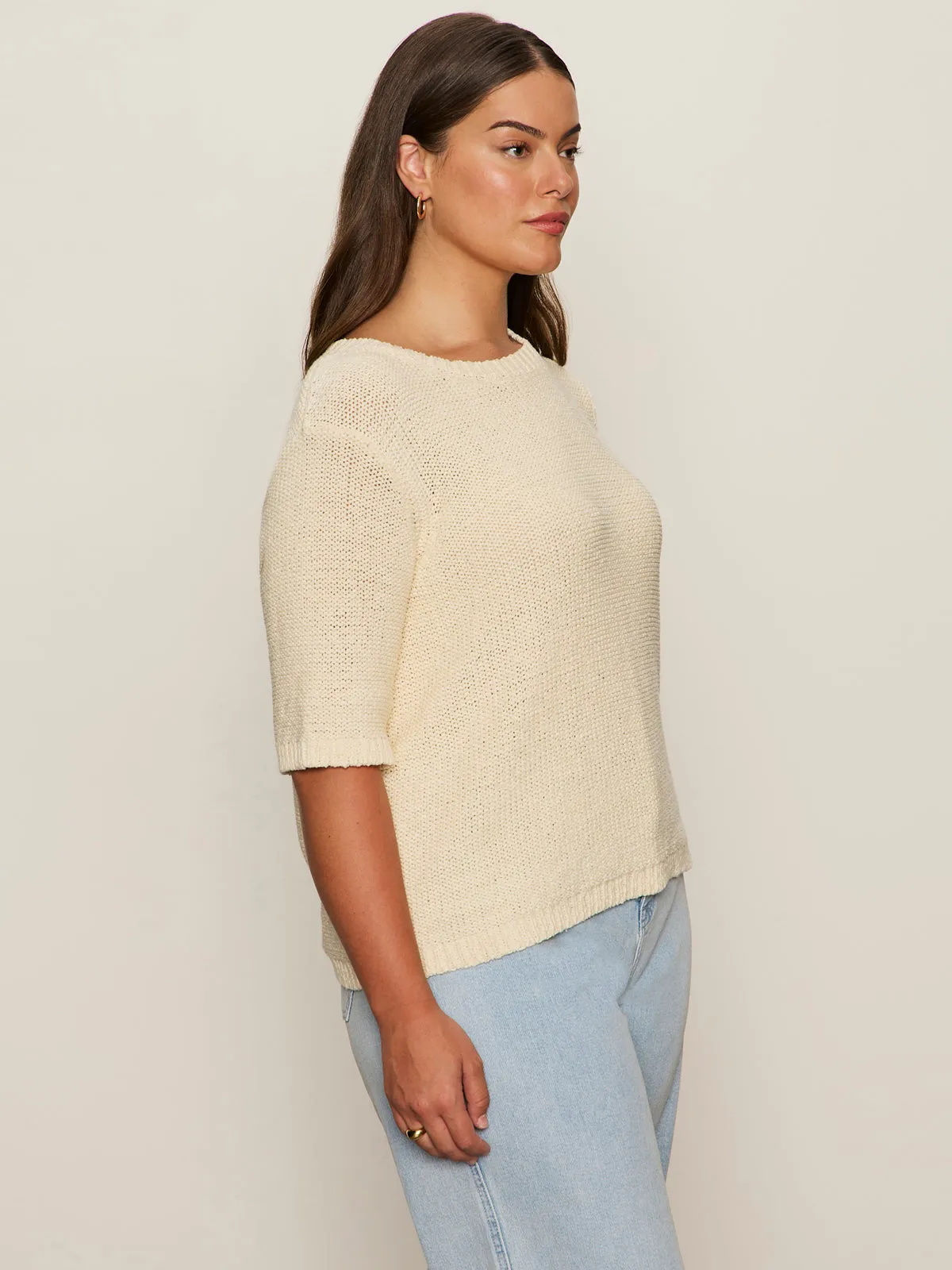 AllDay Comfort Tape Yarn Tee Macrame Extended Sizing