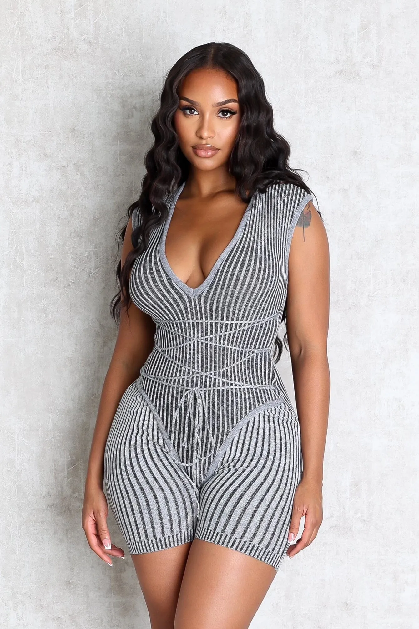 Mila Two Tone Romper Weekend Style Flex Fit