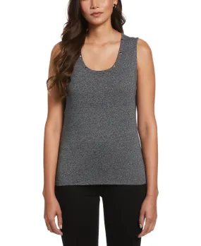 Variable Tension Adjustment Low Profile Zipper Tank Top with Hardware