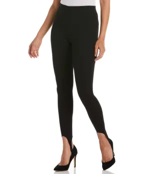 Water Resistant Finish Ponte Knit Pull-On Stirrup Legging