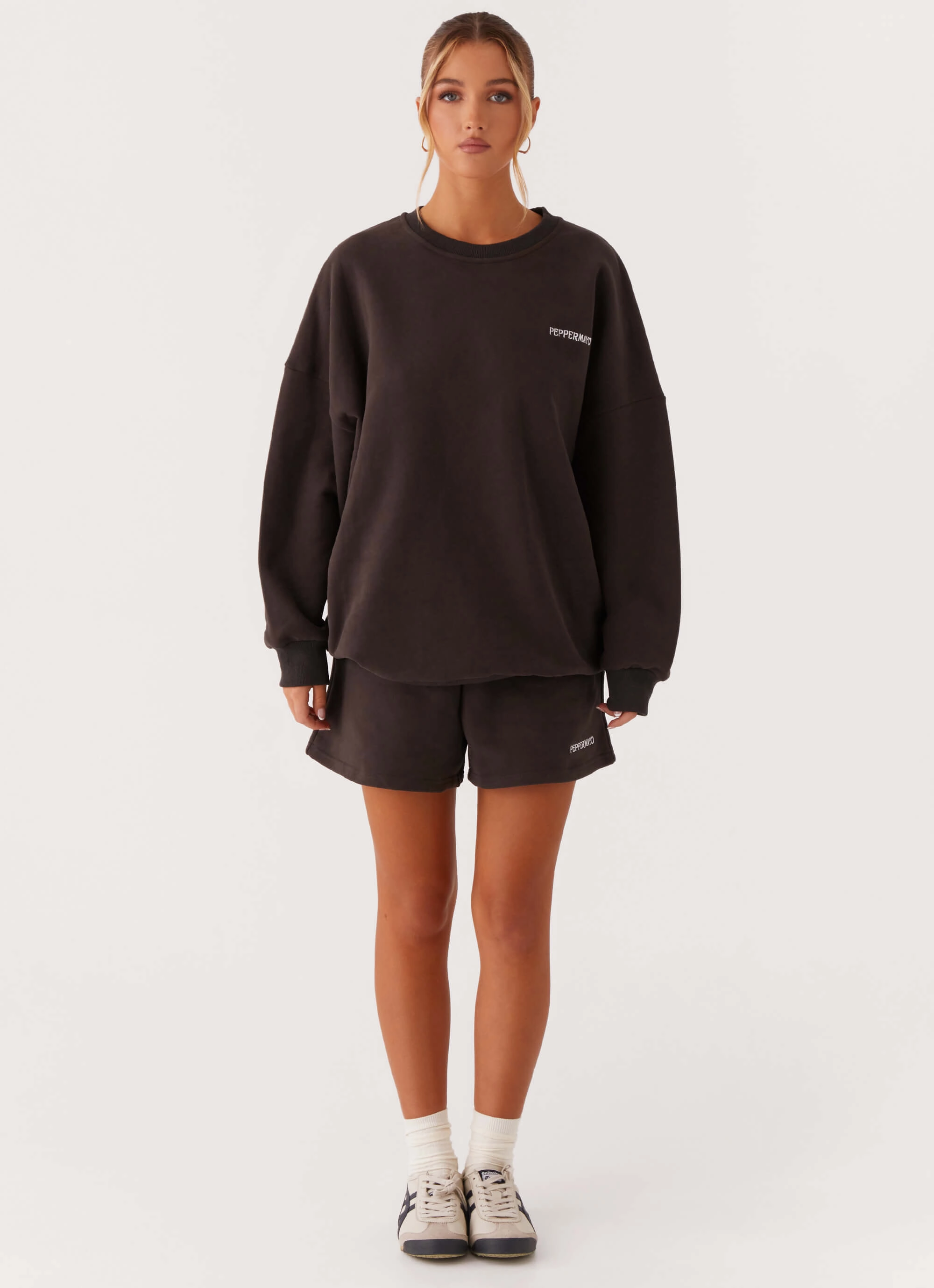 EcoFriendlyBlend Adjustable loop Signature Sweatshorts - Charcoal