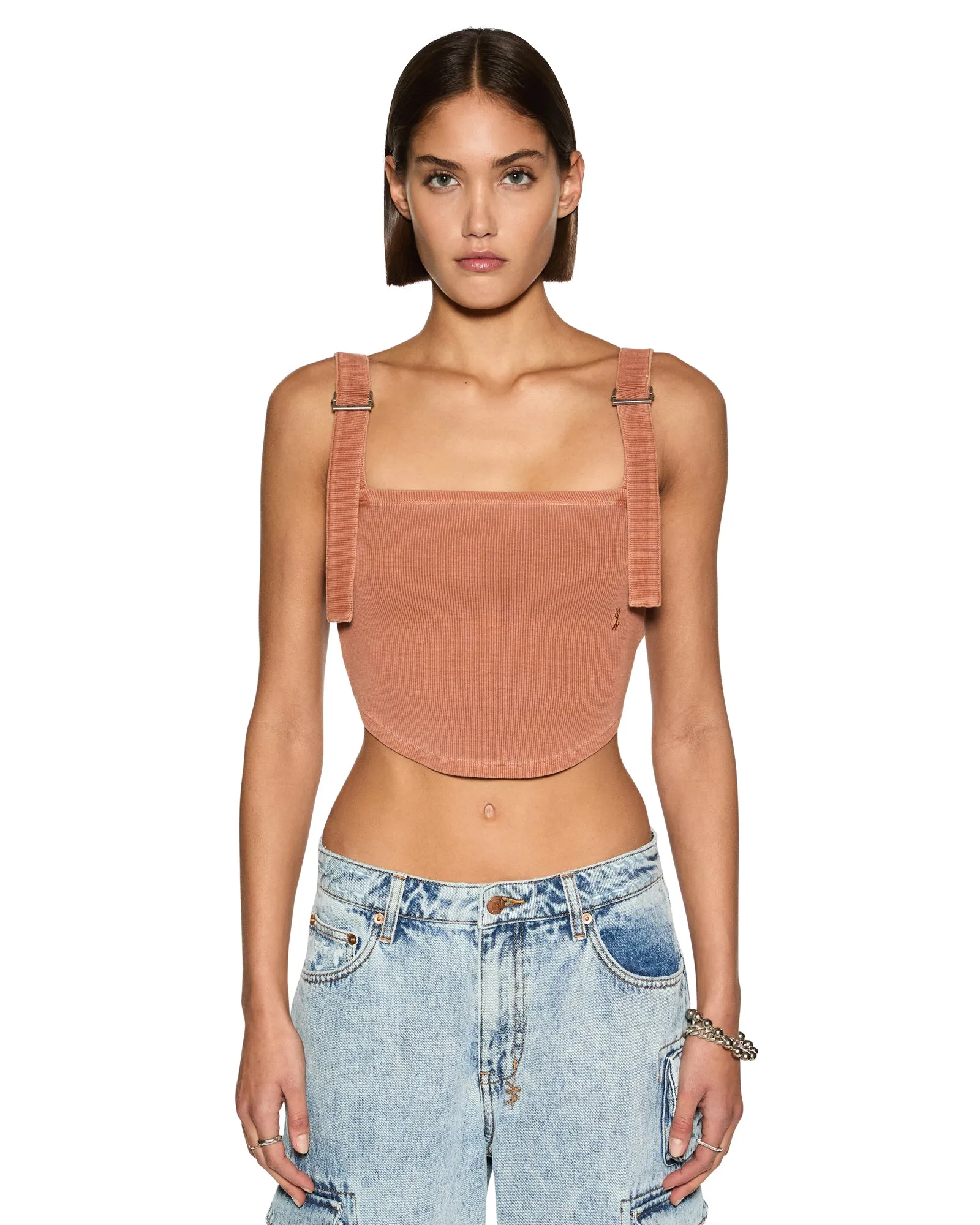 NonIrritating Seams Layered Panel Construction AdjustableHem System SYNDICATE BUCKLE TANK SUNBURN