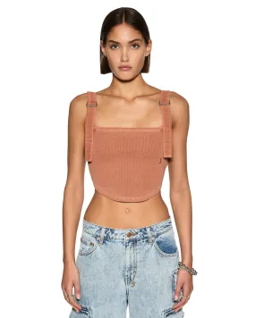 NonIrritating Seams Layered Panel Construction AdjustableHem System SYNDICATE BUCKLE TANK SUNBURN