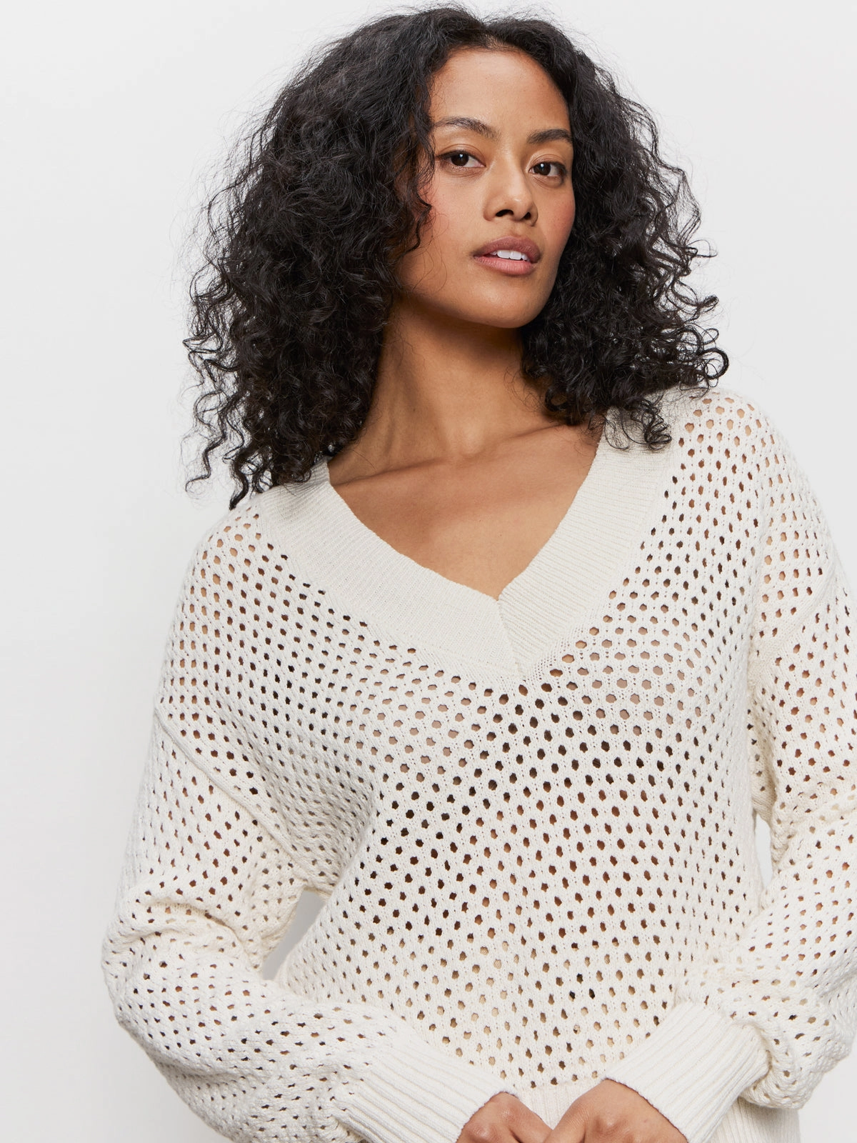 Airy Openwork Sweater Macrame LowProfileSeams