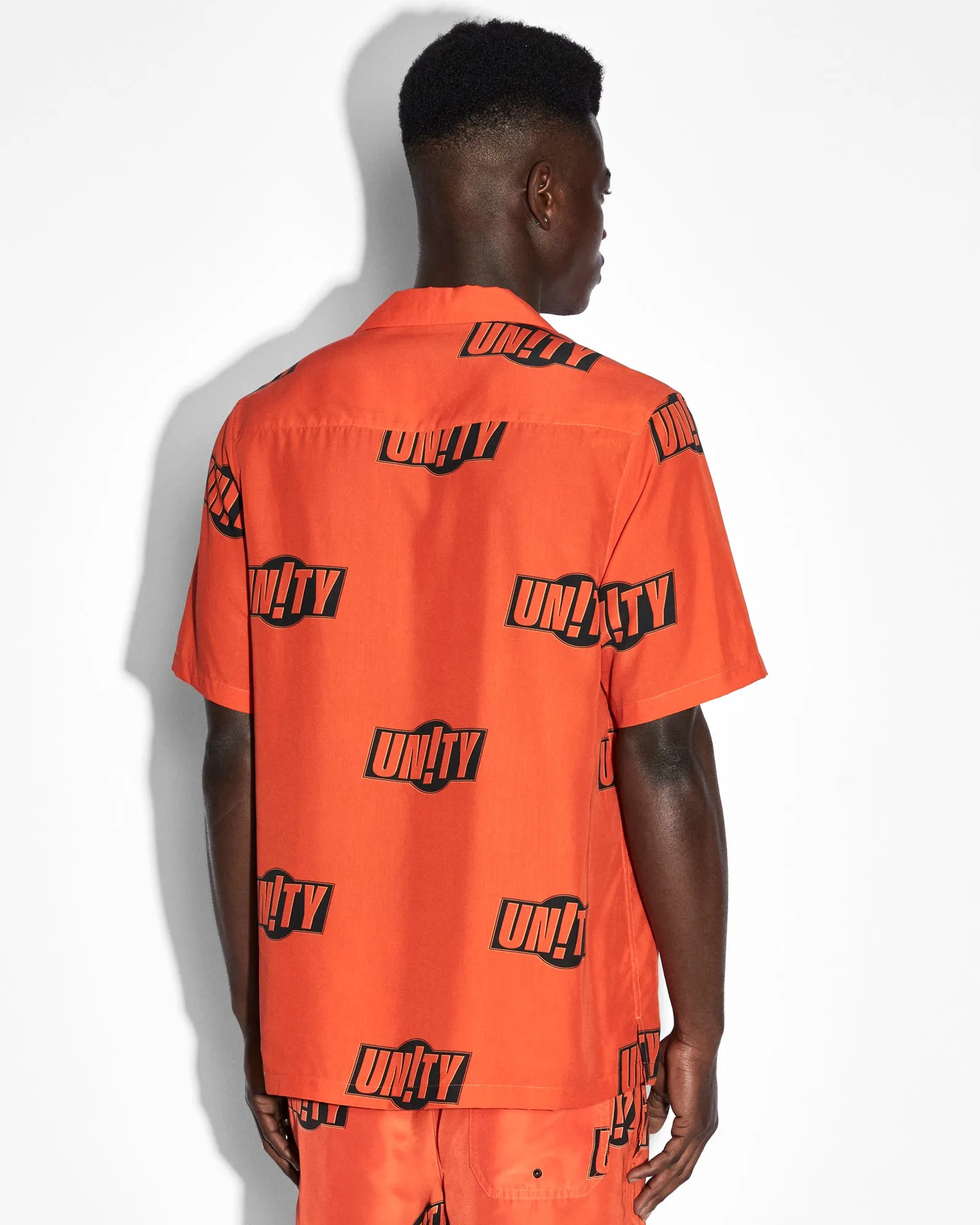 Travel Clothing Contemporary Cut UNITY SIGN RESORT SS SHIRT ORANGE