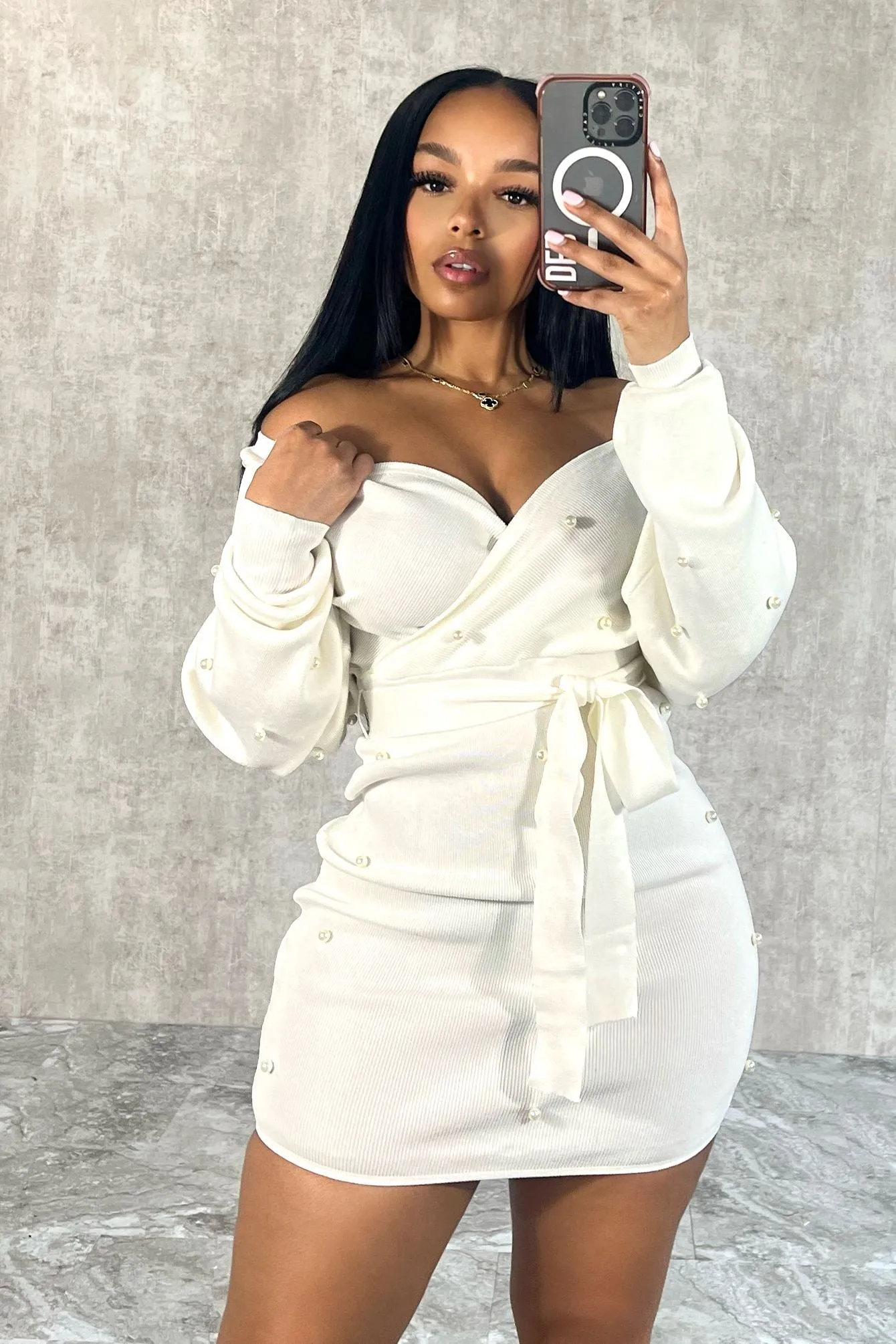 Air Comfort Tiffany Pearl Sweater Dress