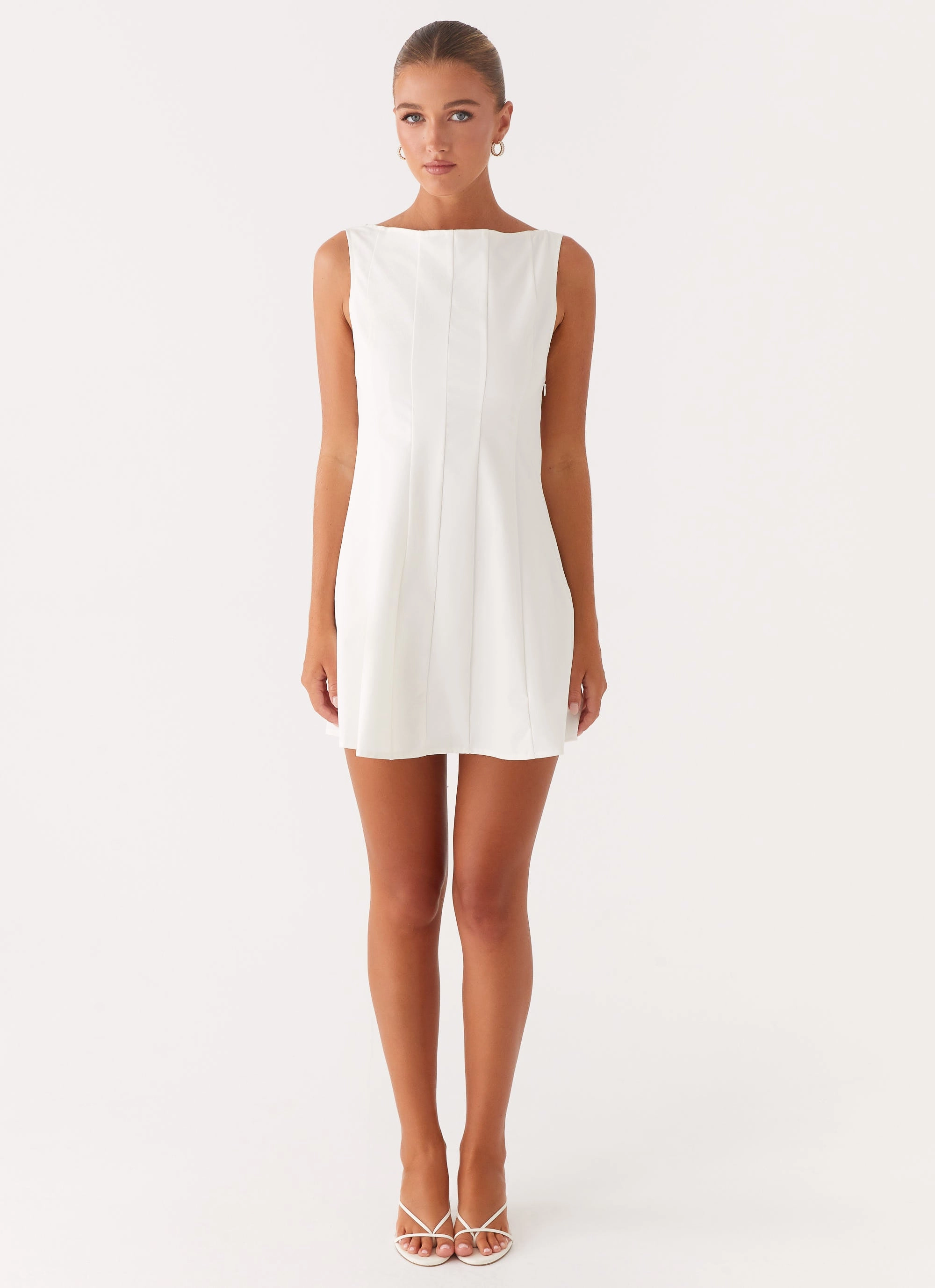 Comfortable outdoor wear Emelie Mini Dress - White