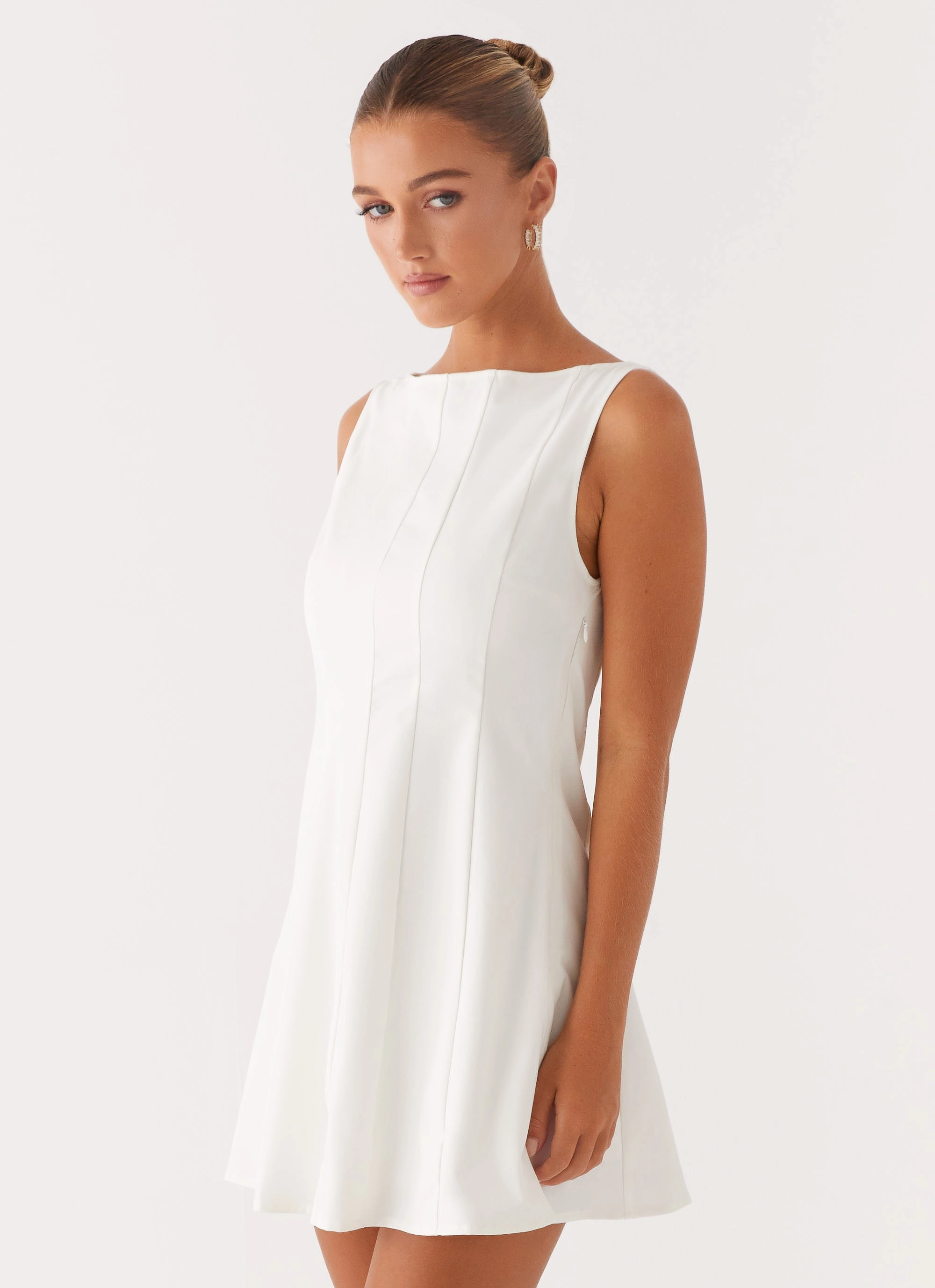 Korean Trend Emelie Mini Dress - White