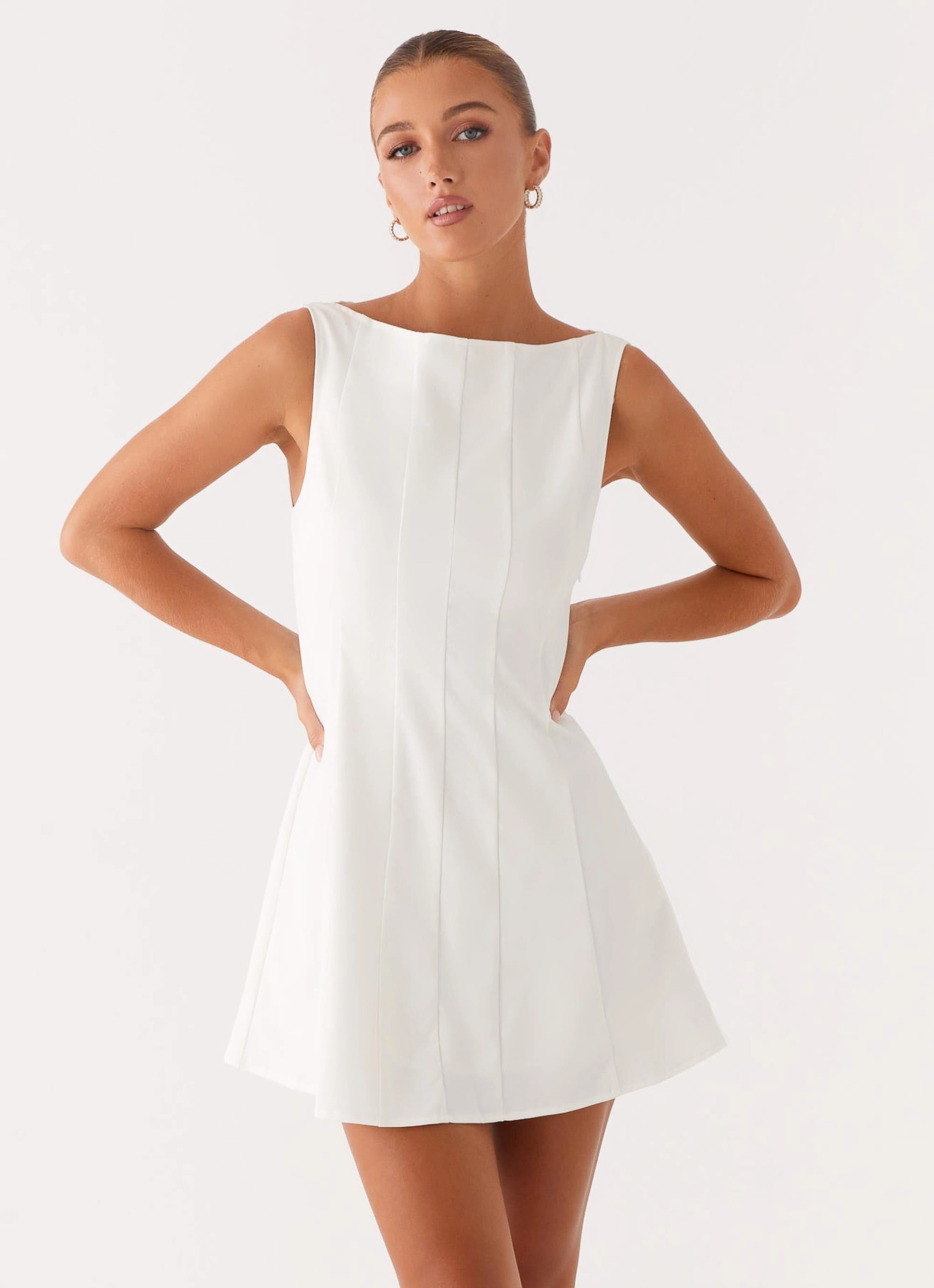 Year Round Style Emelie Mini Dress - White