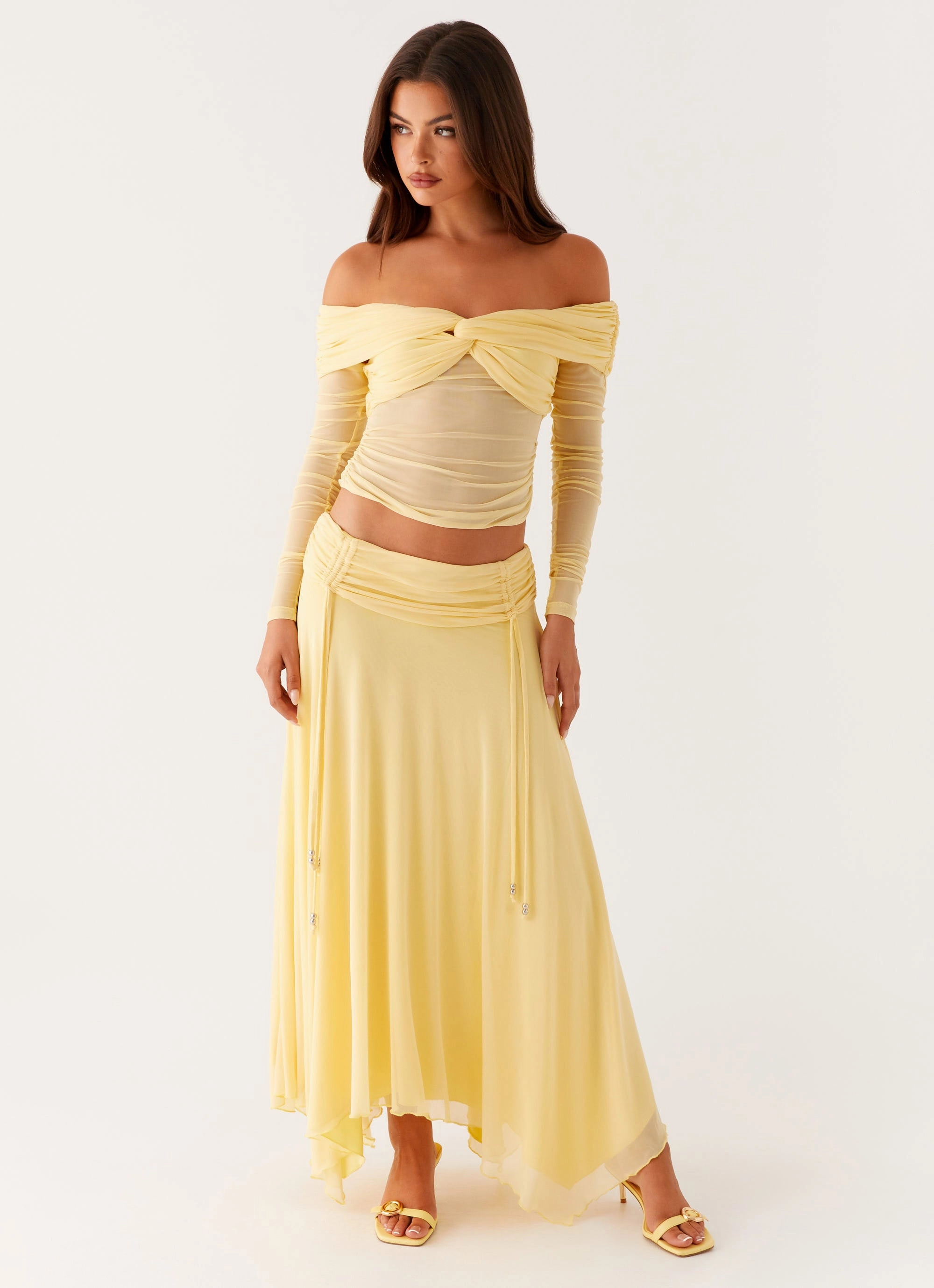 color block Kirrabilli Midi Skirt - Yellow