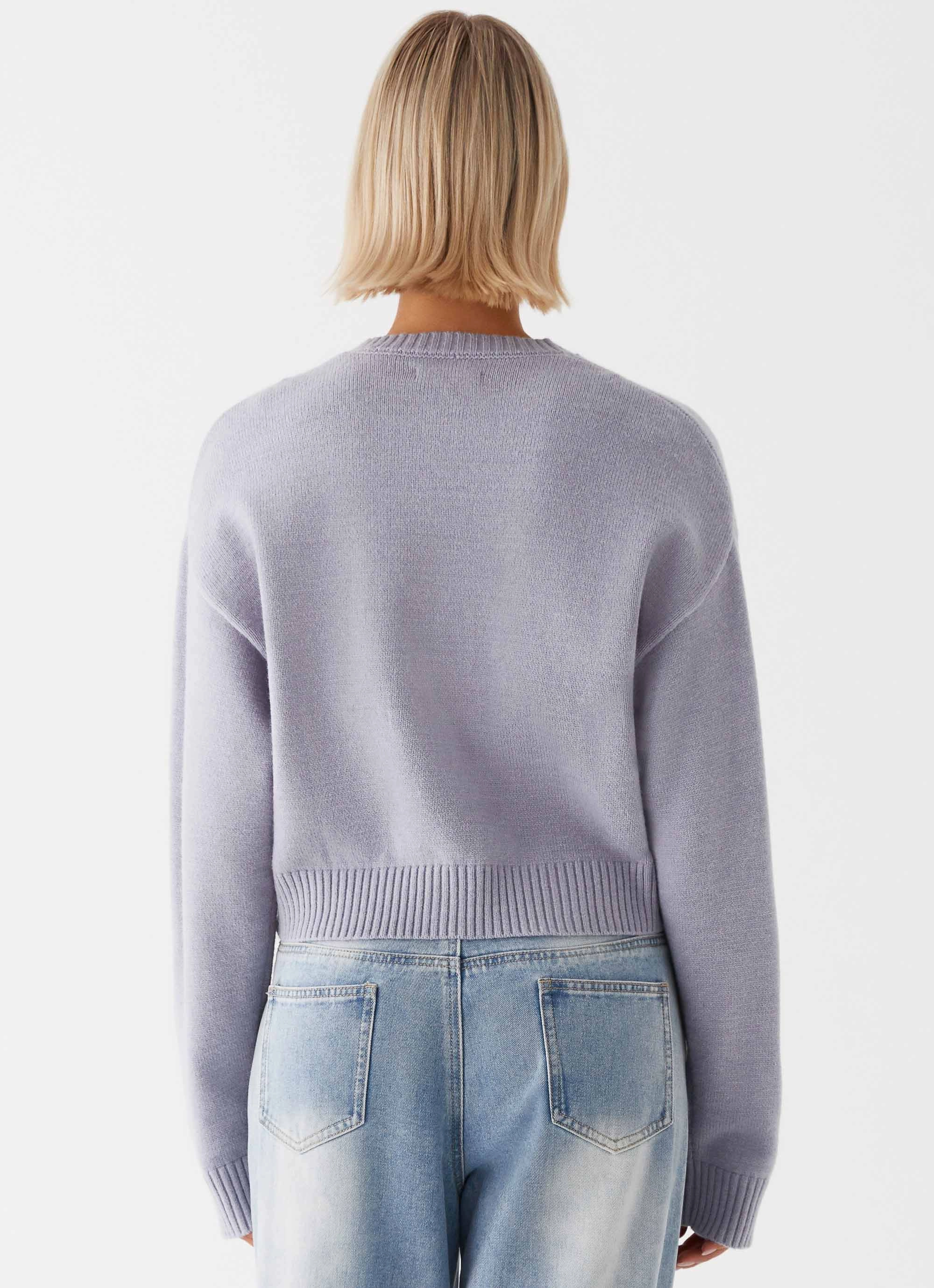 Monika Oversized Jumper - Blue wrinkle free