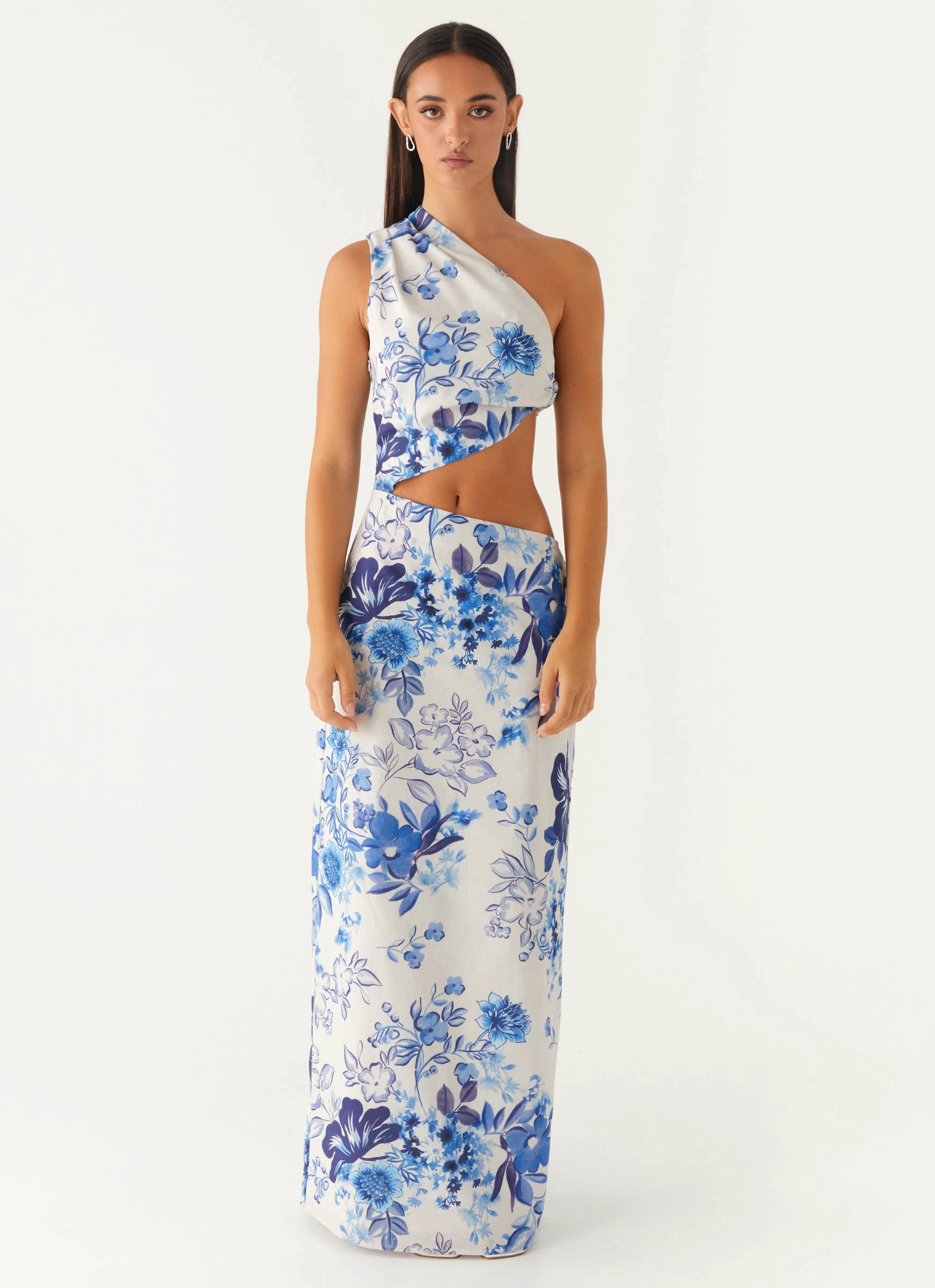 All Summer Long Maxi Dress - Serene Sky Floral Studio Style