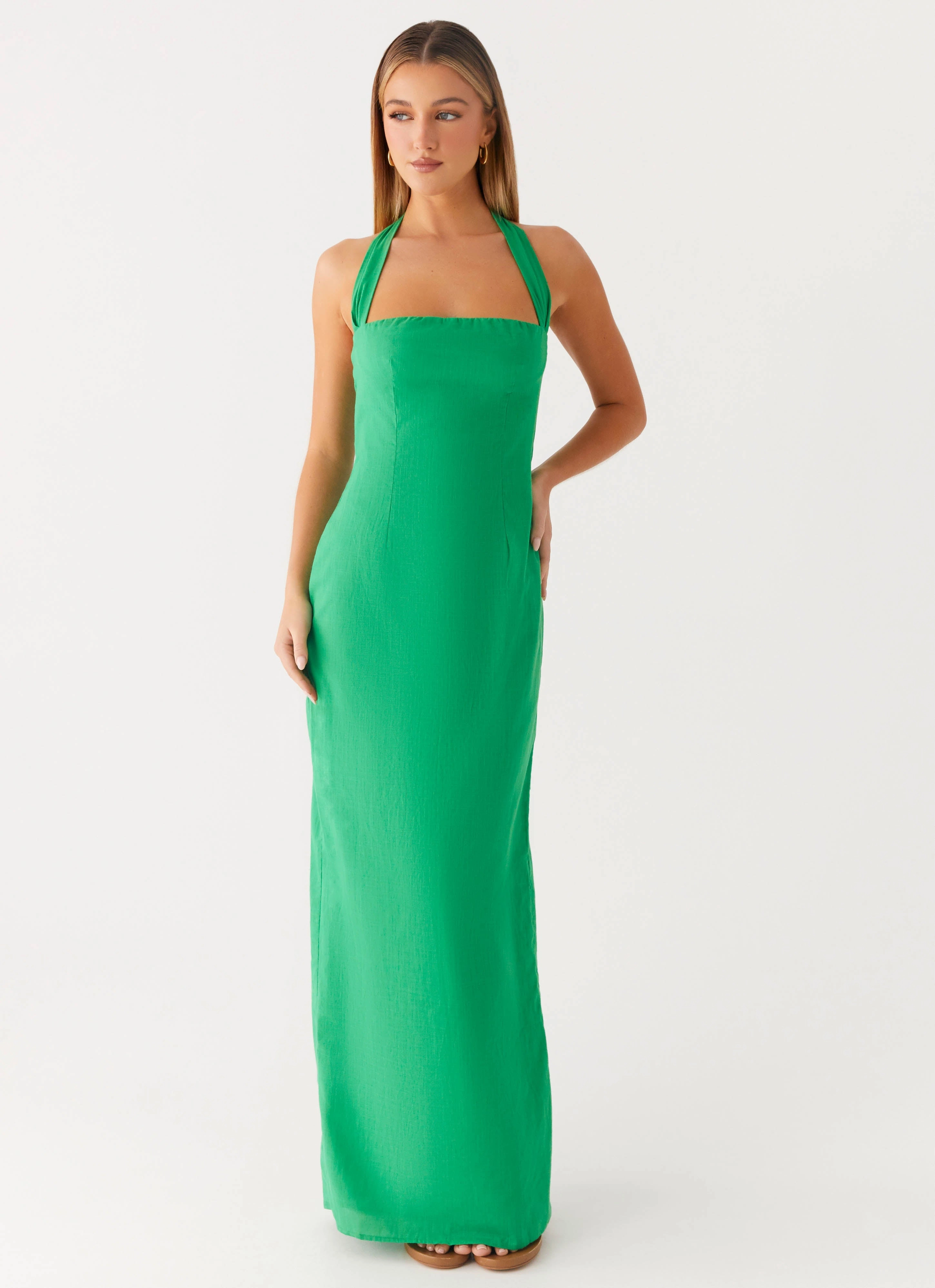 Night Out Polite Tone Allyse Maxi Dress - Cactus