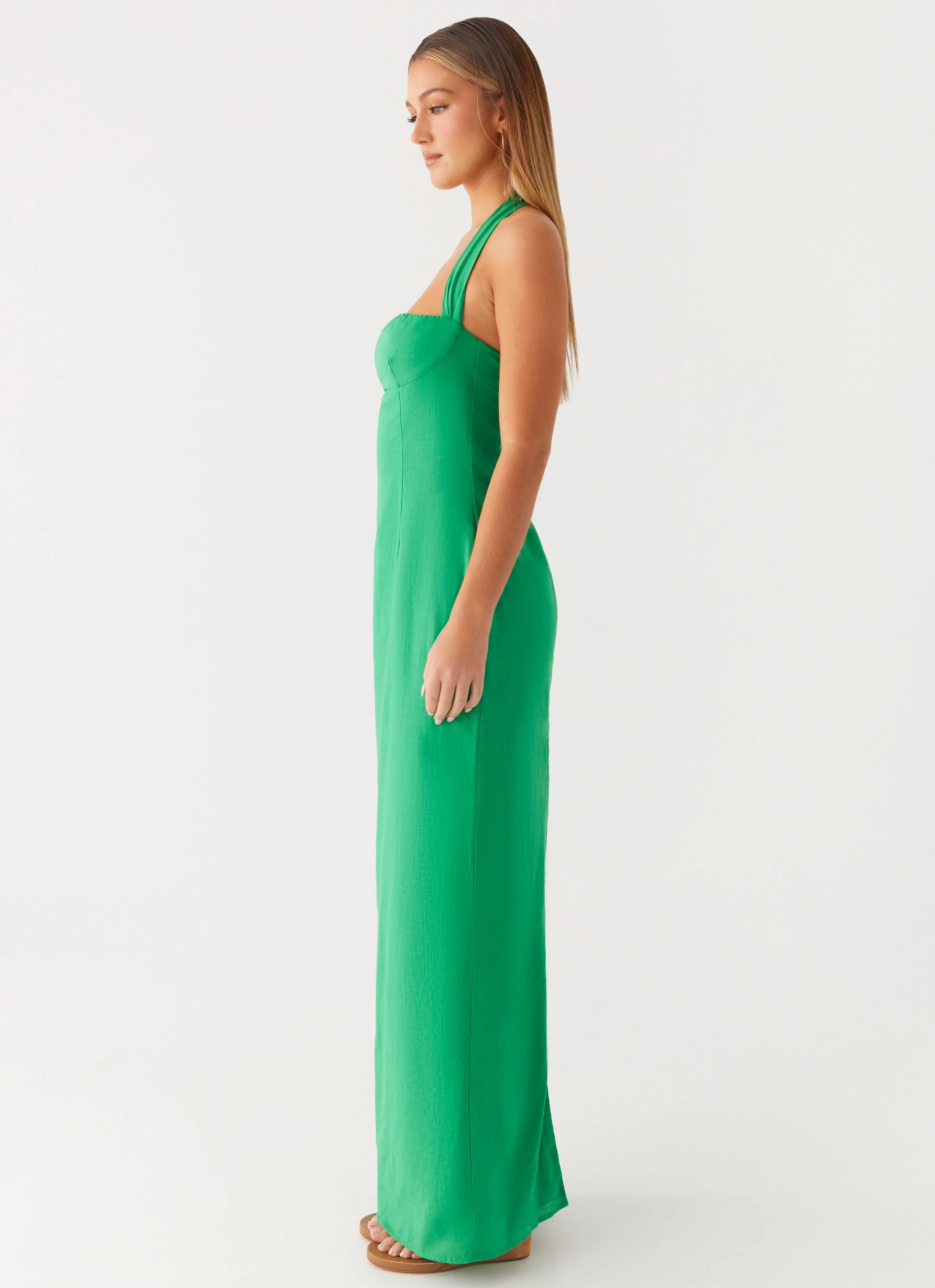 Elegant Flow Allyse Maxi Dress - Cactus