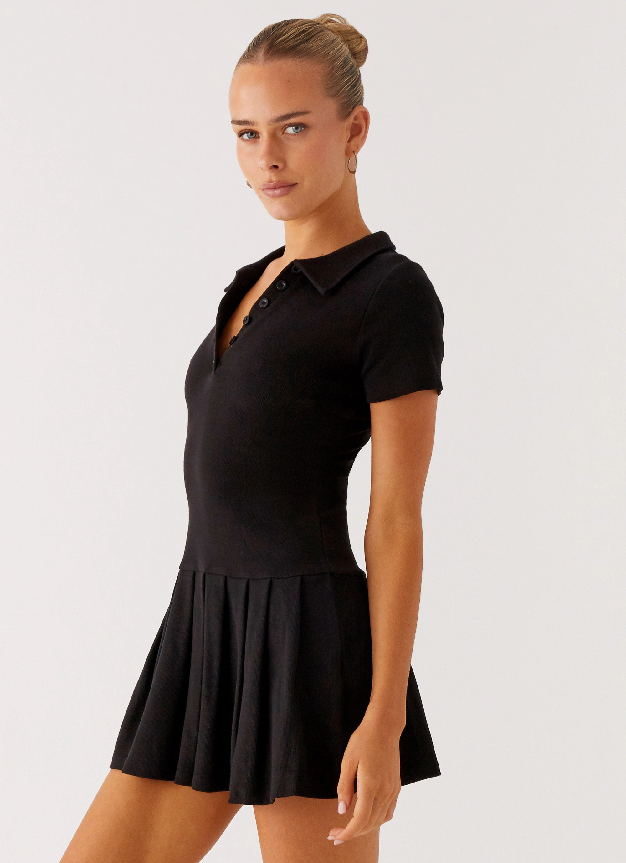 Alondra Mini Dress - Black Glam Feel AntiPillTreatment
