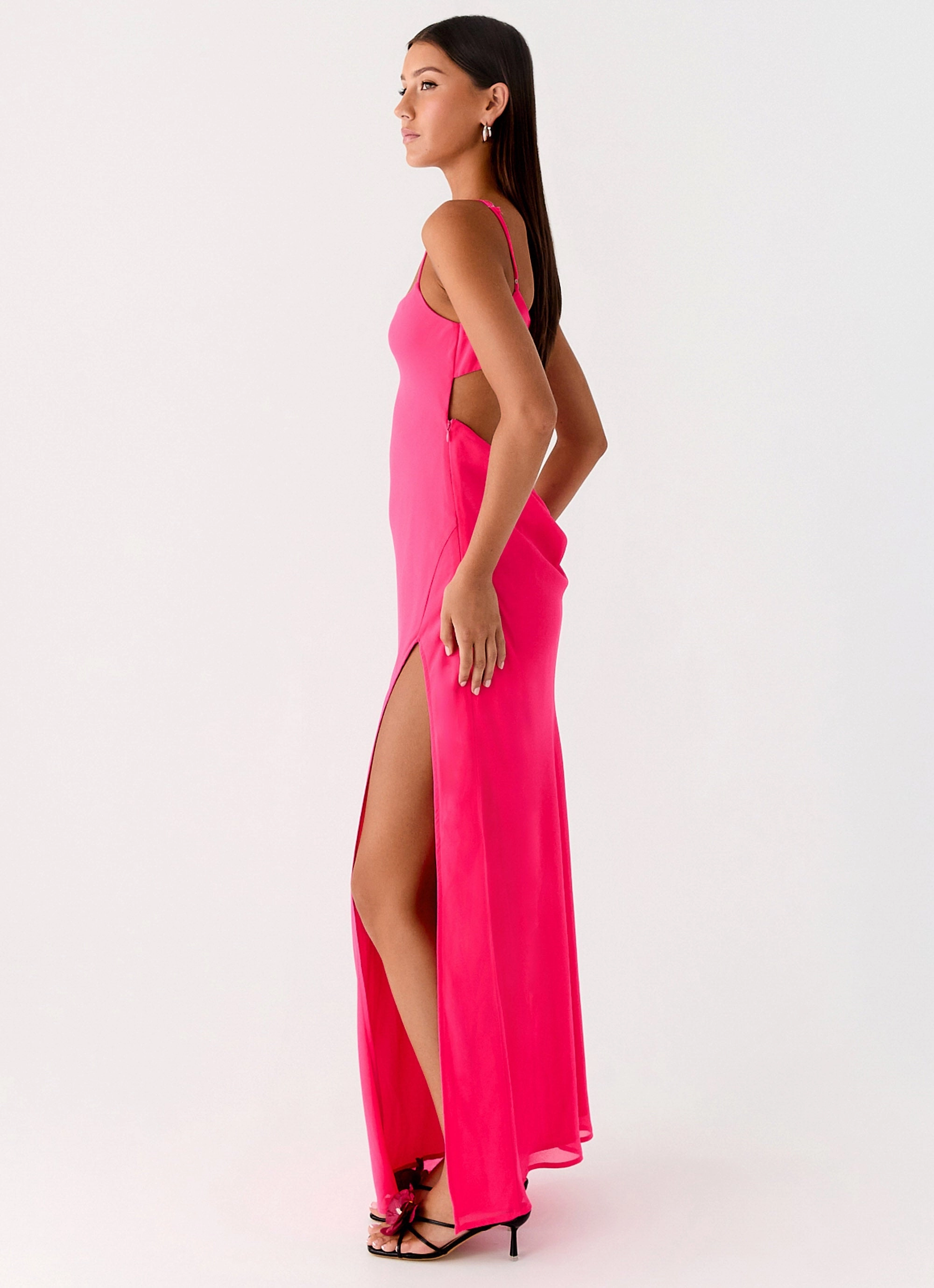 breathable fabric dress Alouette Maxi Dress - Fuchsia