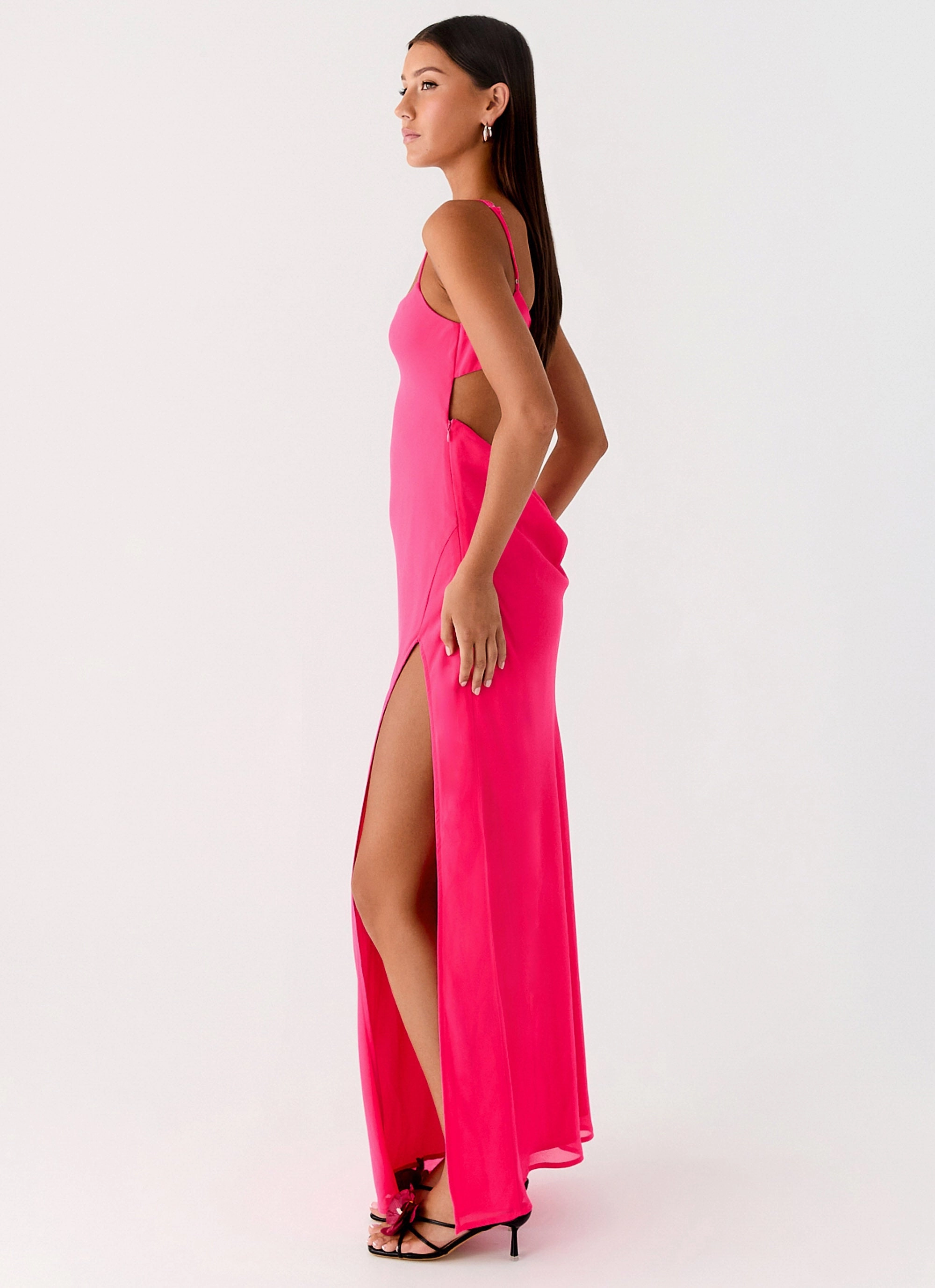 Alouette Maxi Dress - Fuchsia Comfortable Layering