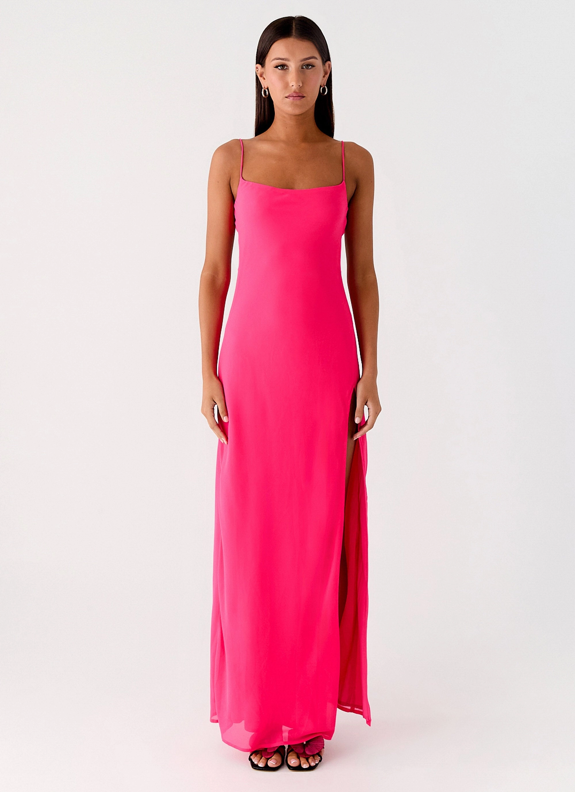 Midnight Mood Soft Detail Alouette Maxi Dress - Fuchsia