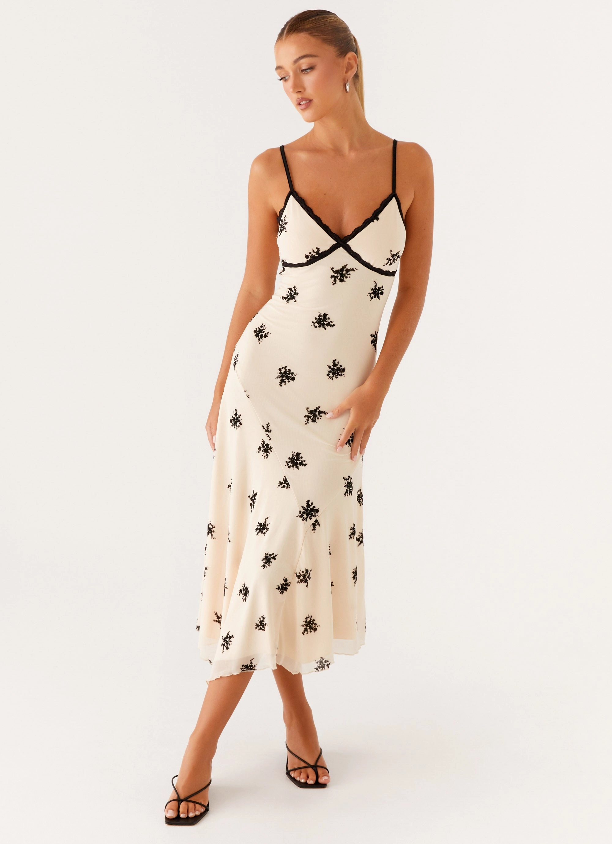 Silky Finish Essential Piece Amelia Midi Dress - Nude