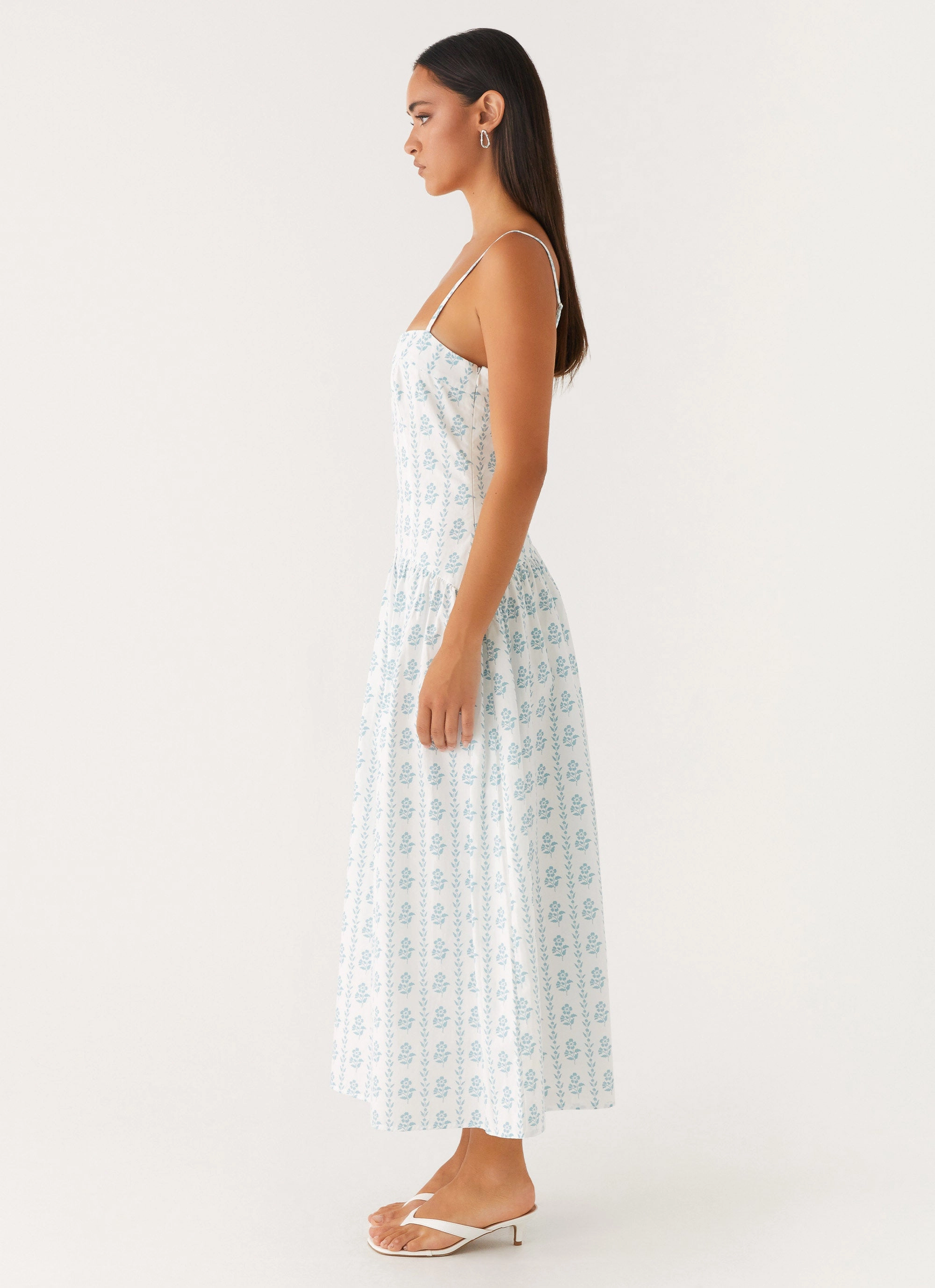Casual Outfit Amelie Midi Dress - Sweet Daydream Print