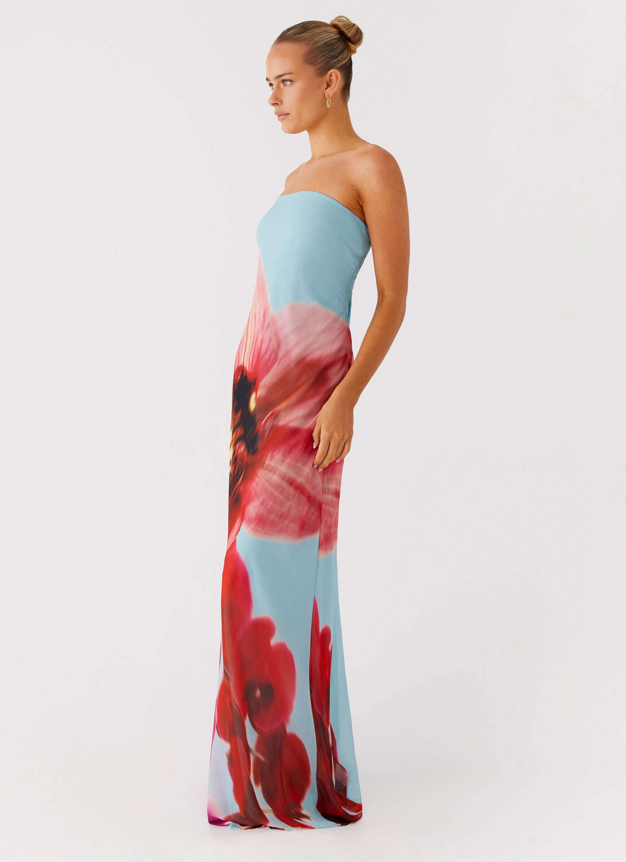 Spring Garden Movement Ready Amelle Maxi Dress - Turquoise Bloom