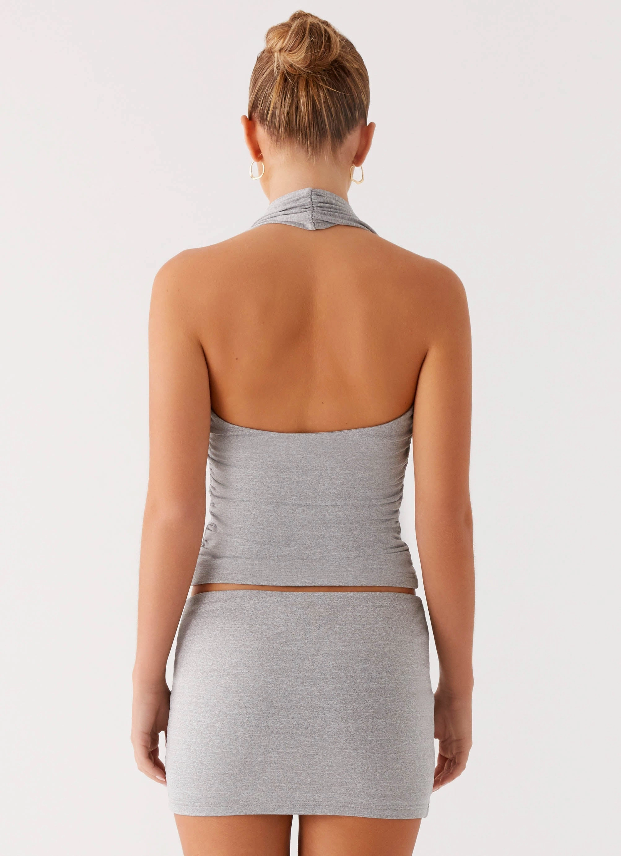 Light Outfit Amia Mini Skirt - Grey Marle