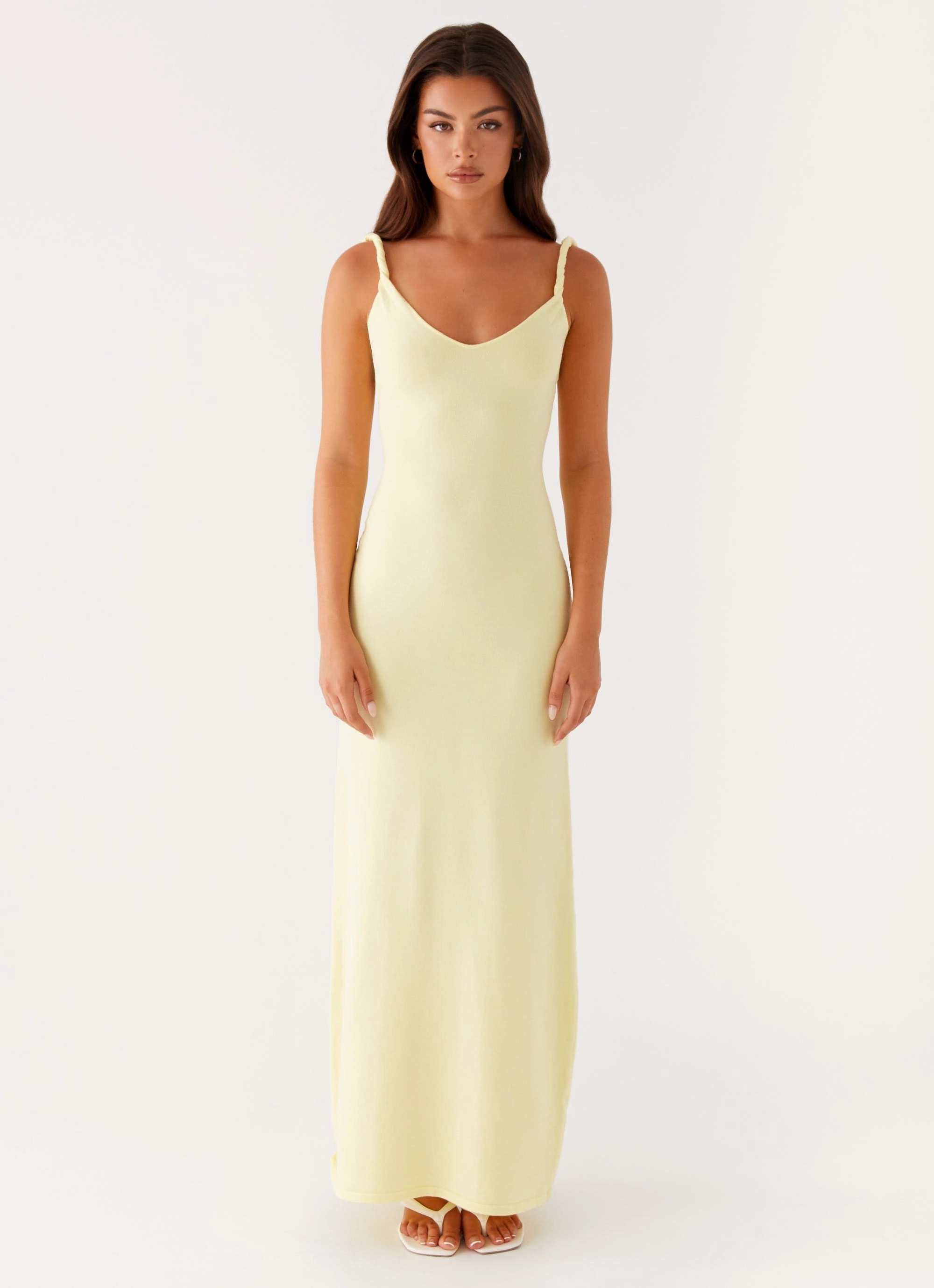 Calm Style Trendy Fit Look Anastasia Maxi Dress - Yellow