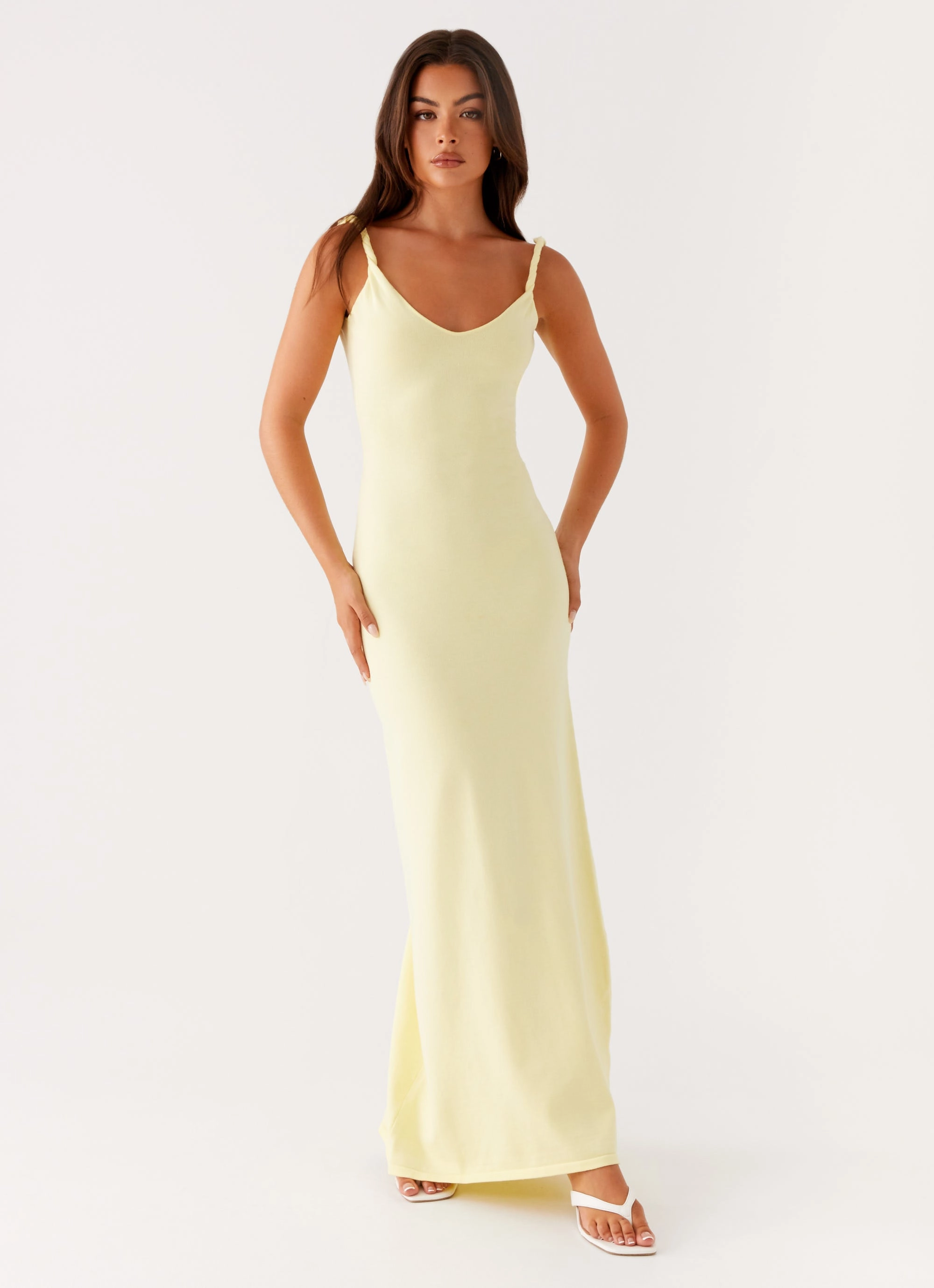 Elegant Charm Anastasia Maxi Dress - Yellow