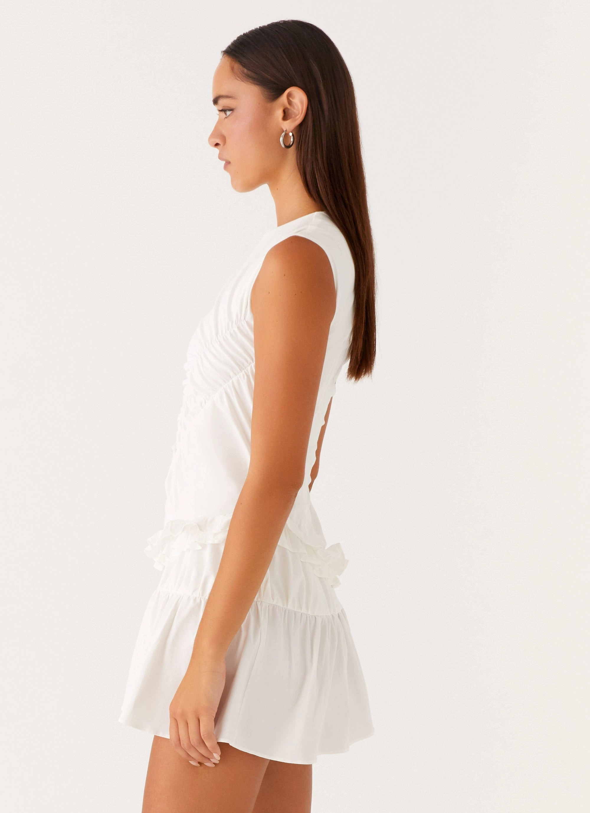 Anders Mini Dress - White Clean Fit Summer Outfit