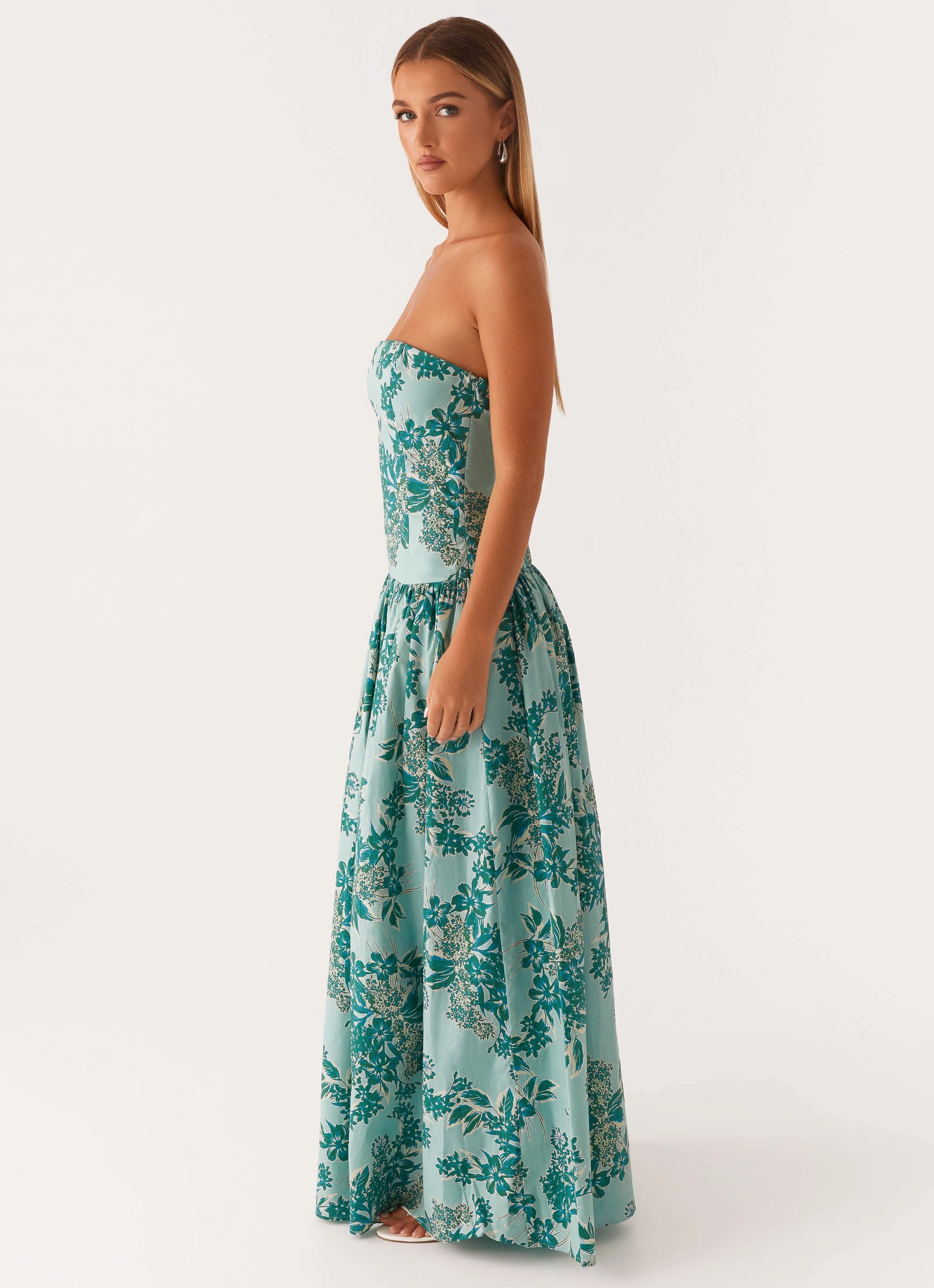 Machine-washable Gentle Flow Andorra Maxi Dress - Cloud Nine Floral