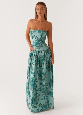 Andorra Maxi Dress - Cloud Nine Floral Versatile Edge Contemporary Wear