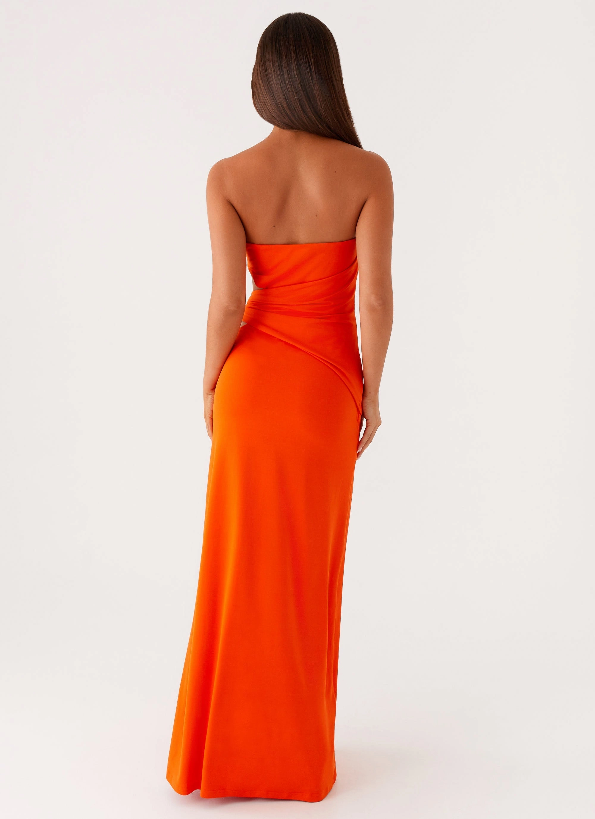 Anetta Maxi Dress - Orange Romantic-Detail Stylish Wear