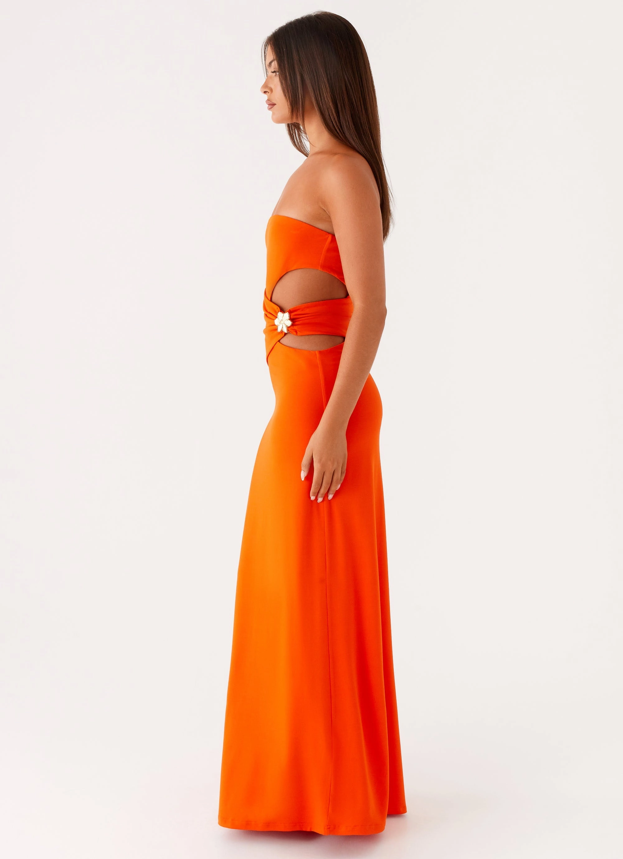 Soft Layering Anetta Maxi Dress - Orange