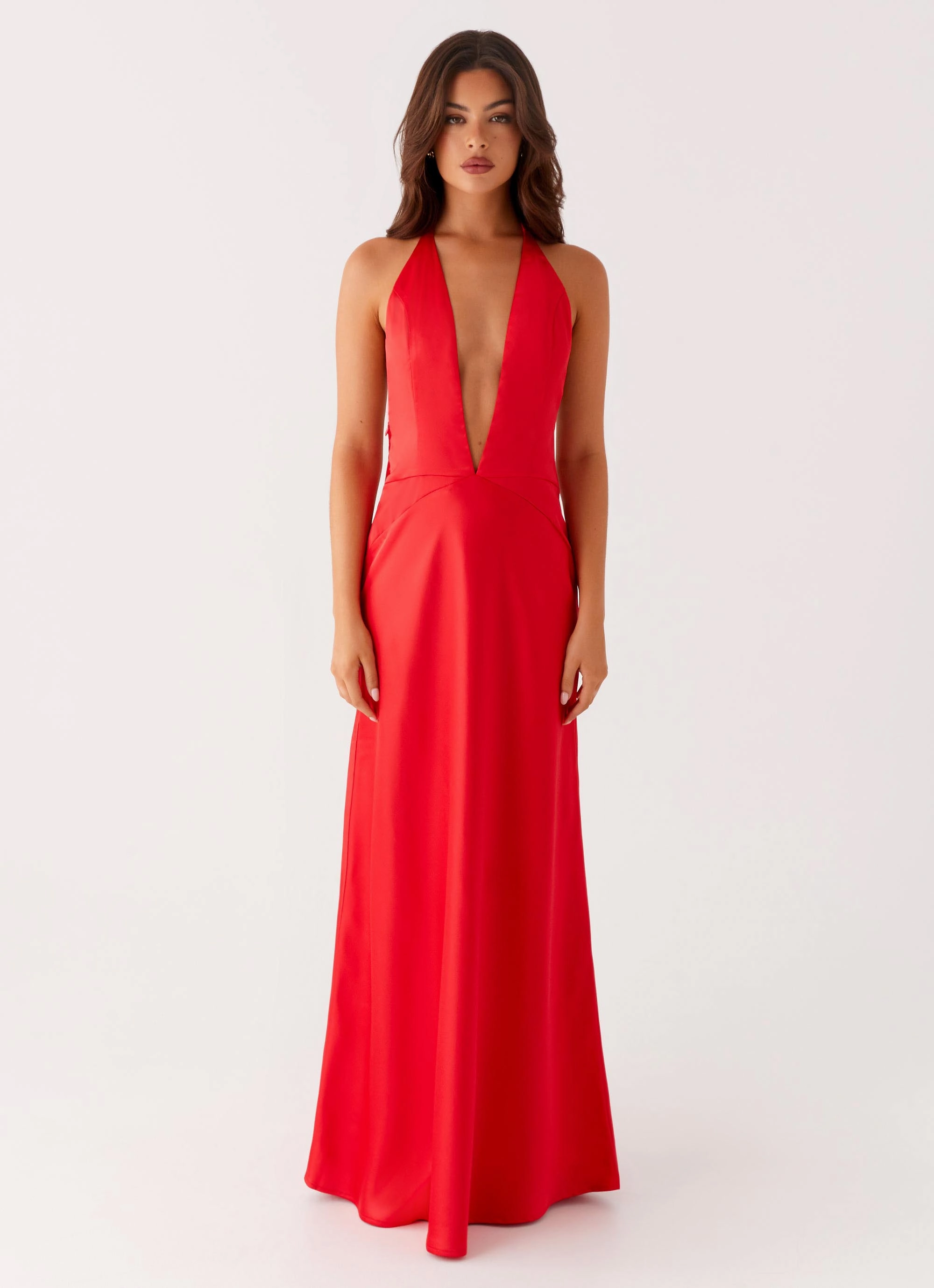 Idol Maxi Dress - Red Daily Silhouette everyday elegance