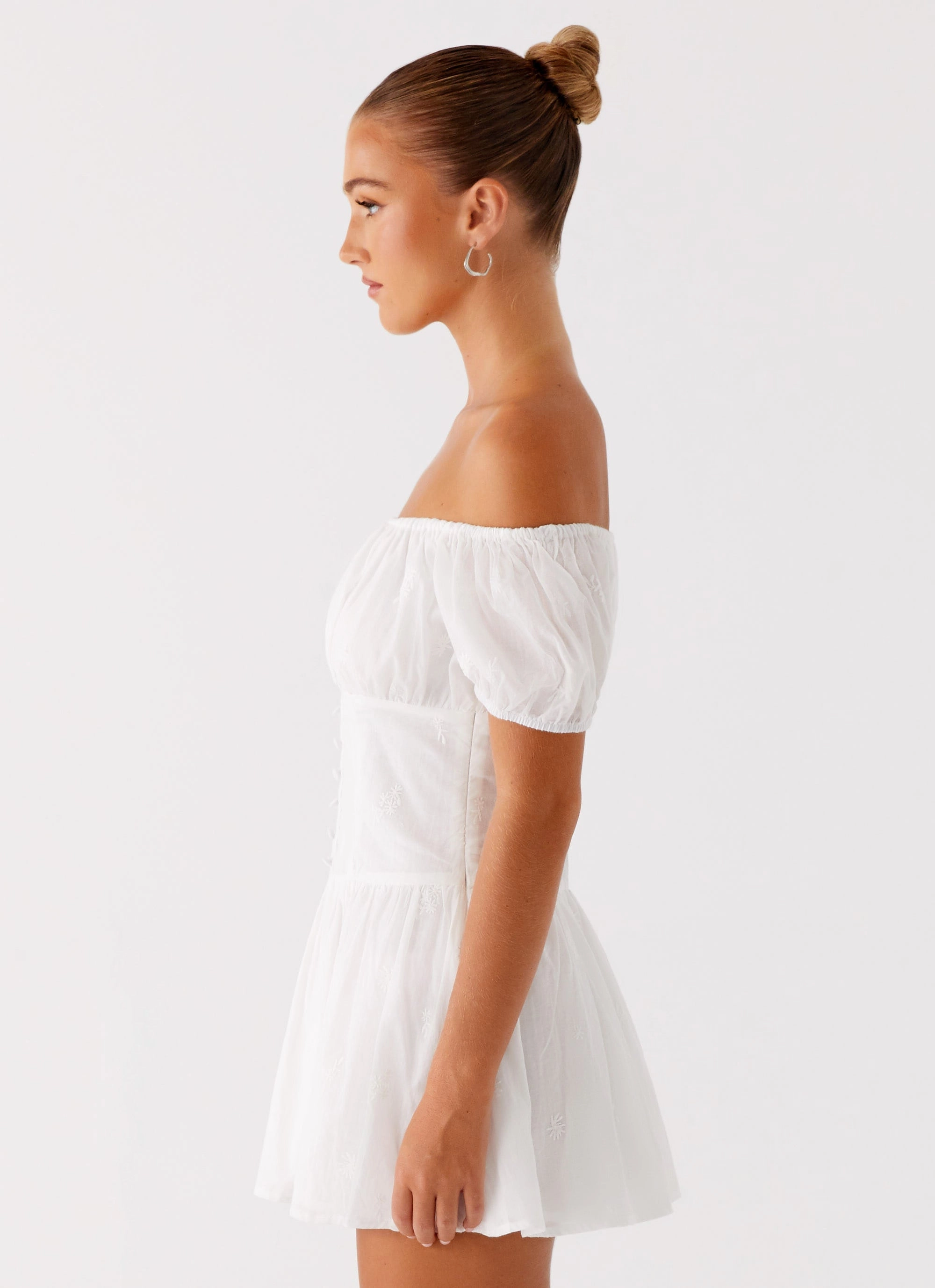 Anthem Mini Dress - Ivory Relaxed-fit gown Studio Style