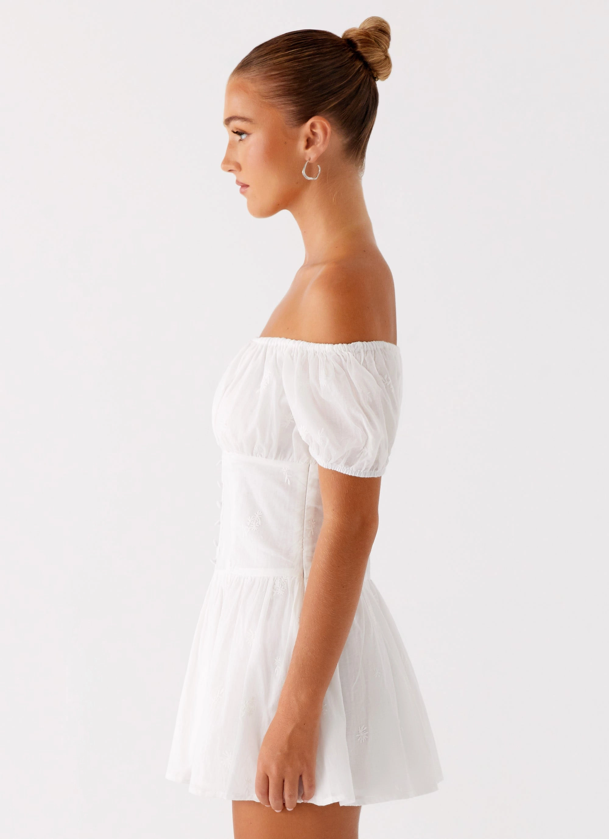 Anthem Mini Dress - Ivory Weekend Look Crisp Details