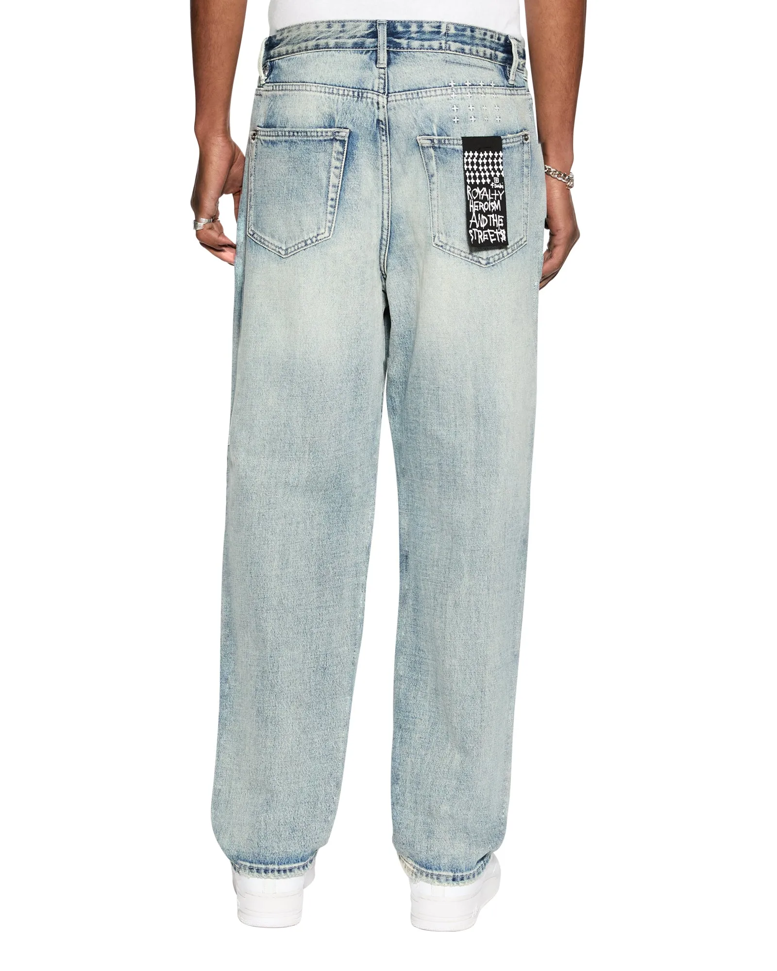 ANTI K PUNK BLUE Universal Fit Sizing Relaxed Thigh Cut