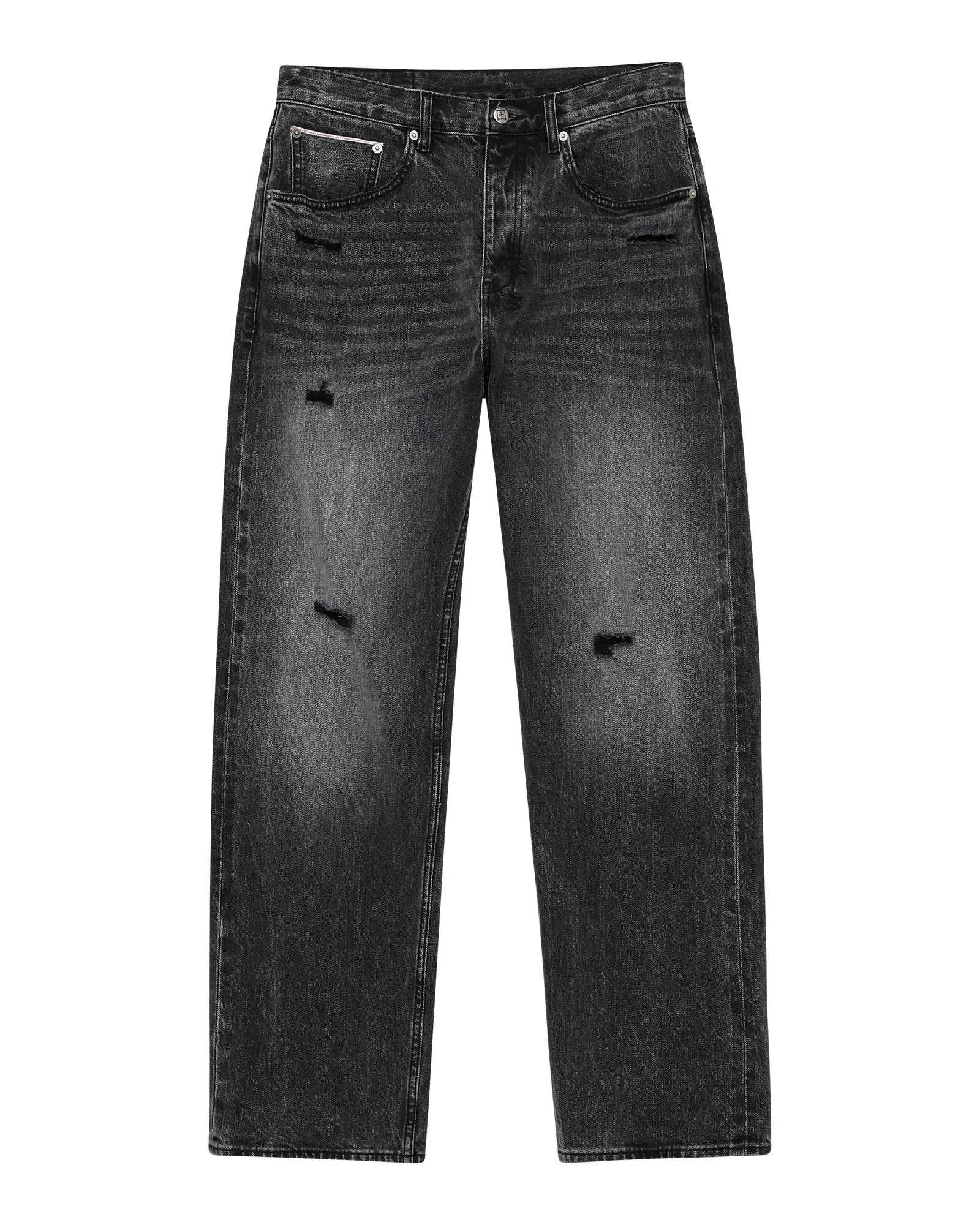 ANTI K SELVEDGE REPLIKA BLACK Work Outfit Smooth zipper closure