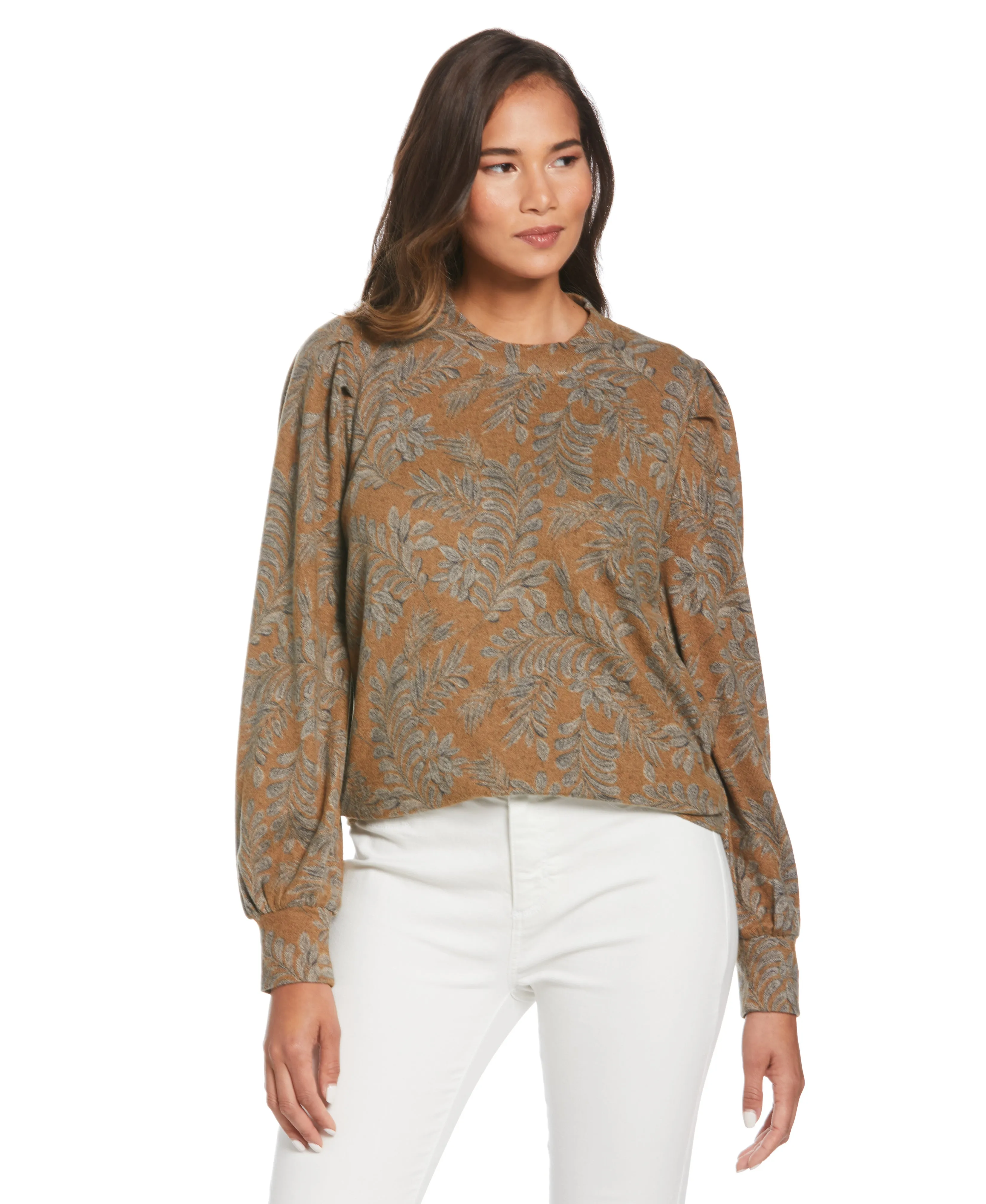 Pleat Sleeve Knit Shirt TactileWeave preshrunk