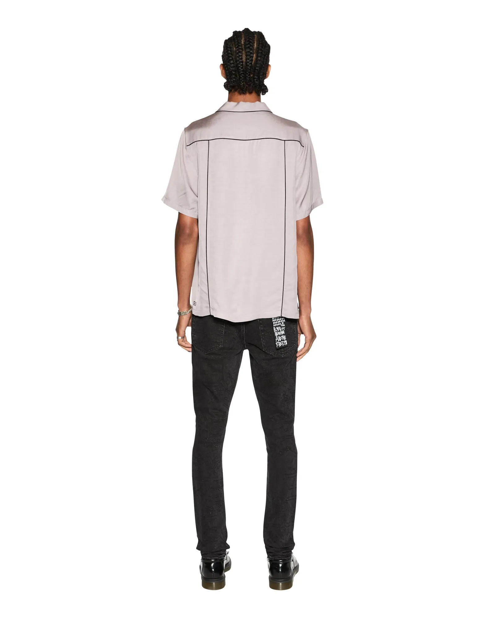 DOWNTOWN RESORT SS SHIRT HAZE Tailored Design Water - repellent