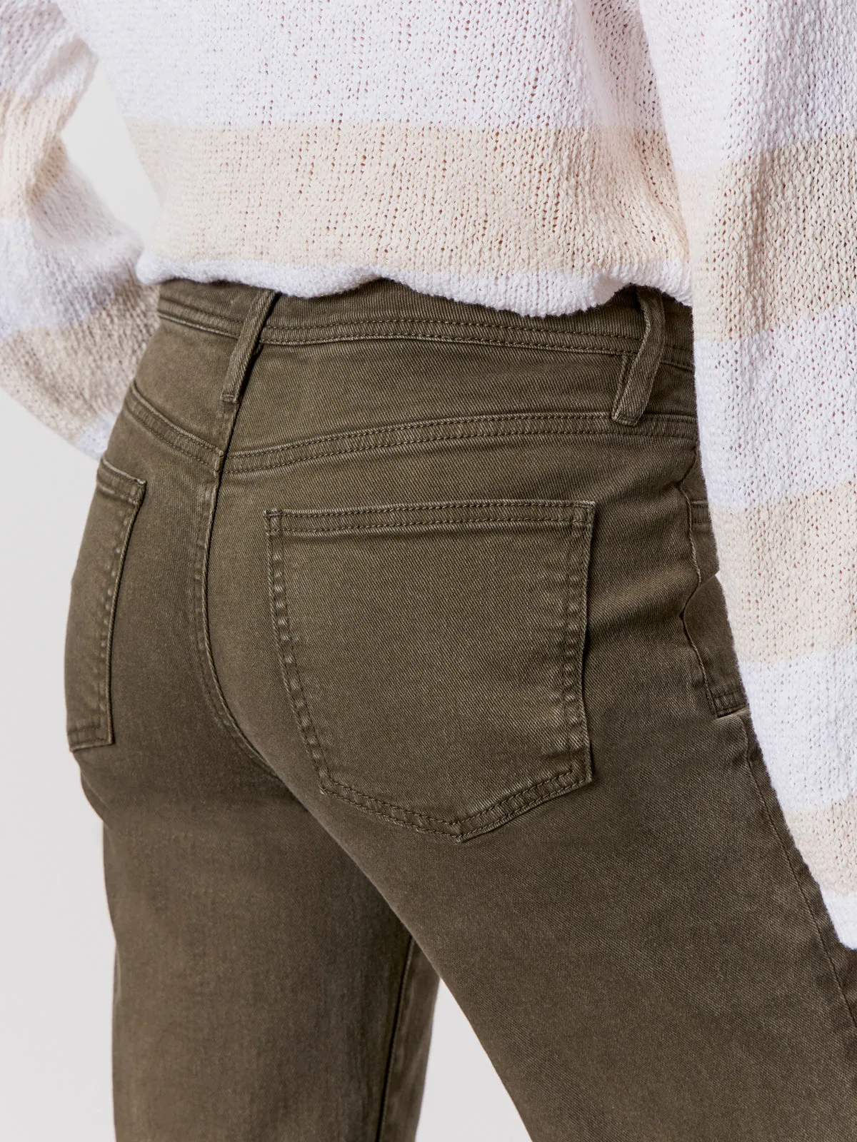 League Crop Jeans Fatigue Lightweight Design Sporty Comfort Fit