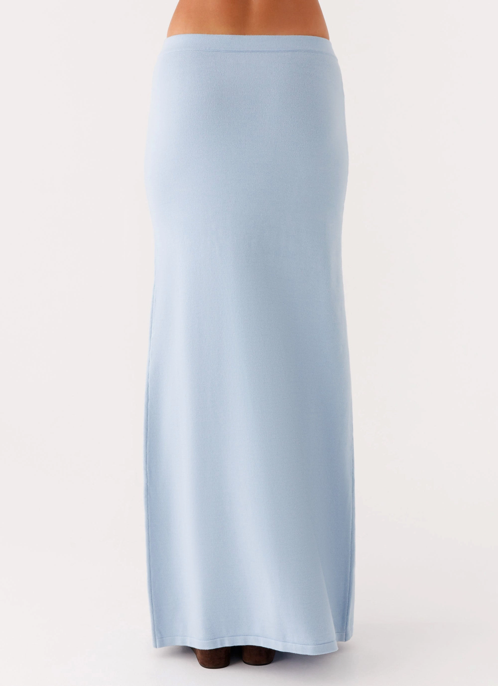 Anastasia Knit Maxi Skirt - Blue Sleek Appeal