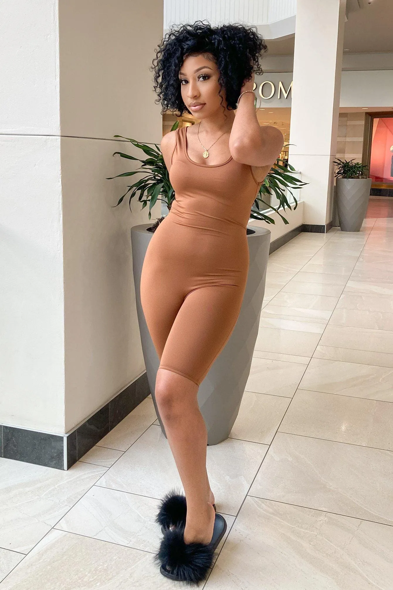 Before You Go Tank Biker Romper Zip-off legs Travel Essential