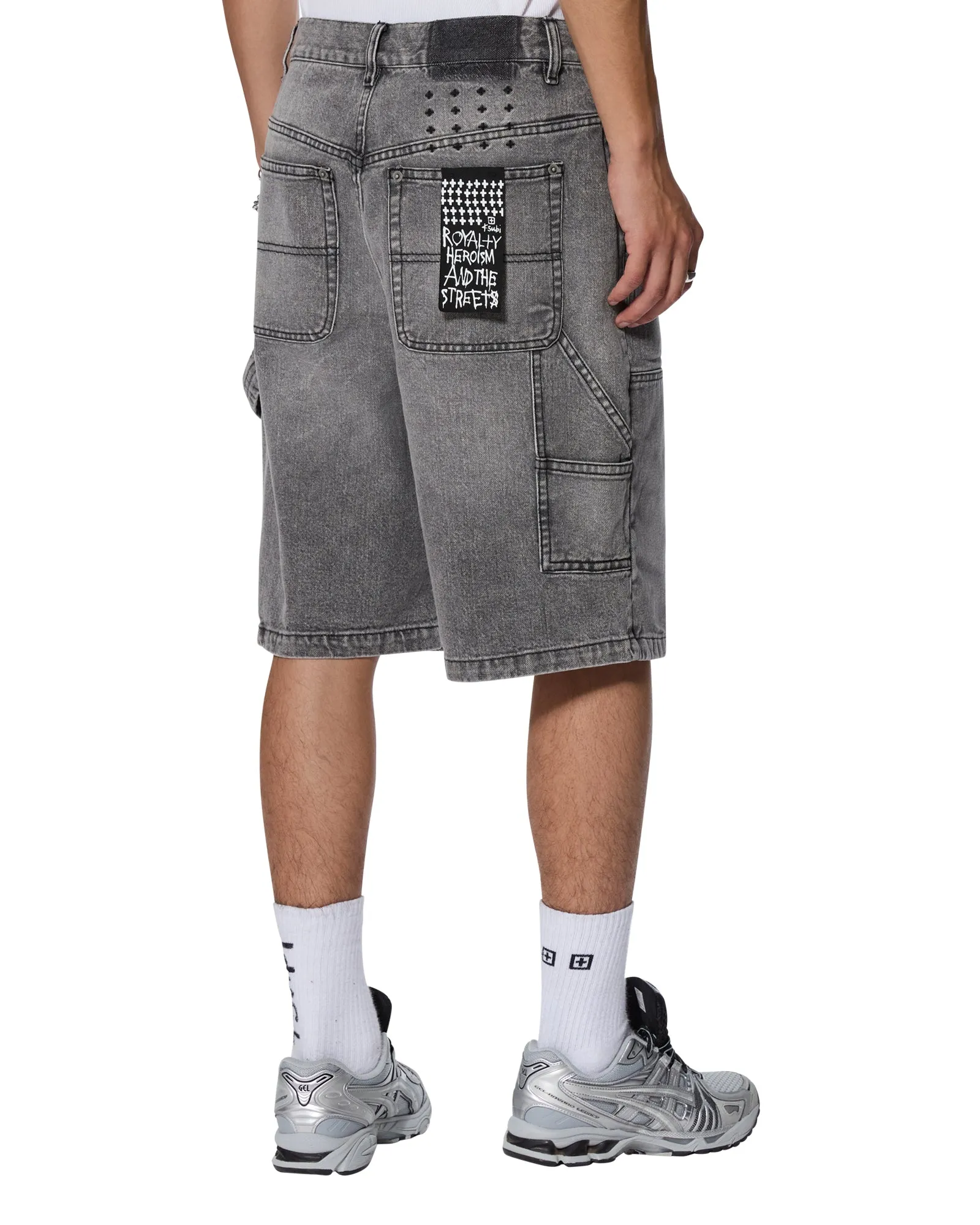 MAXX OPERATOR SHORT SMOKE Low Maintenance Fabric Adjustable Waist