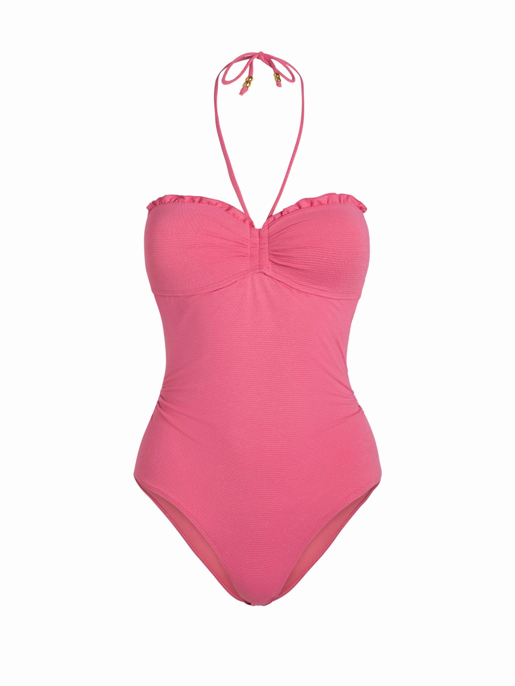 Talia One Piece In Hibiscus Metallic Athletic Swim Chlorine Safe