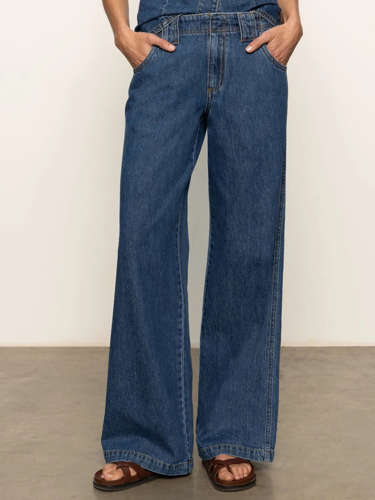 Arden Wide Leg Jeans Perfect Storm Relaxed Design Wear